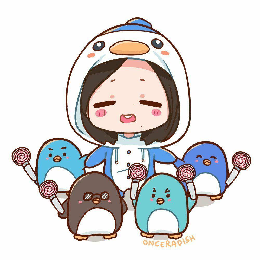 1000x1000 Penguinswan on Twitter. Chibi wallpaper, Kpop chibi, Twice fanart