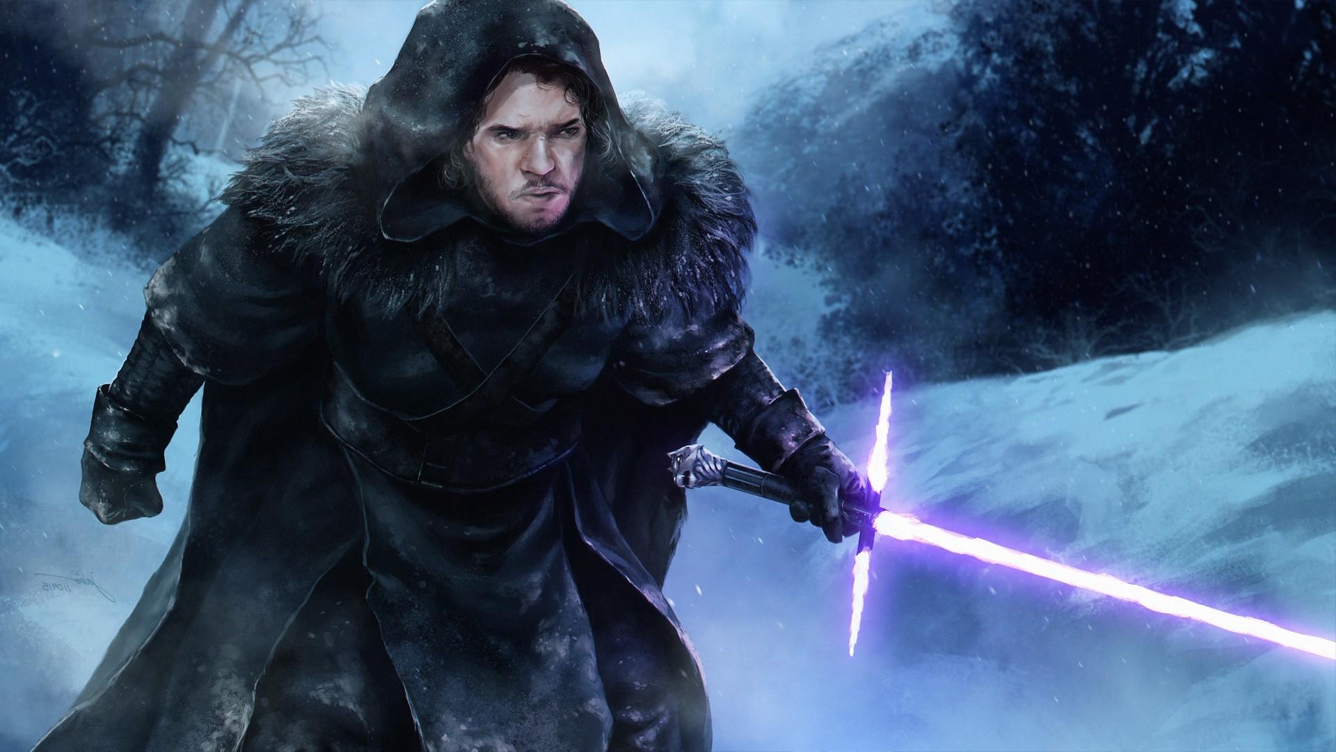 1920x1080 1920x Star Wars, Game Of Thrones, Jon Snow, Artwork, Of Thrones Wallpaper Jon Snow Art