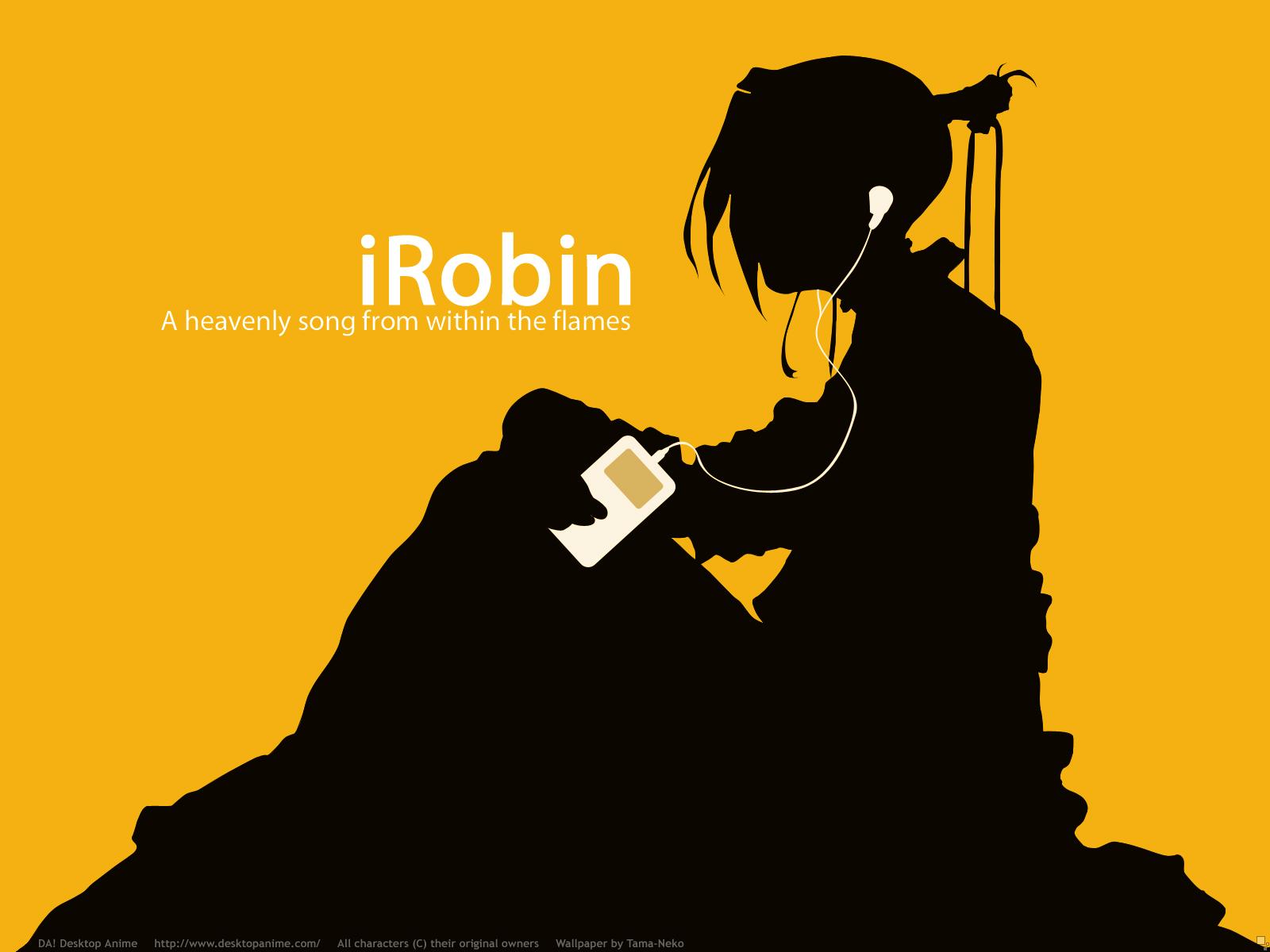 1600x1200 ipod parody robin sena silhouette witch hunter robin yellow. konachan.com.com Anime Wallpaper