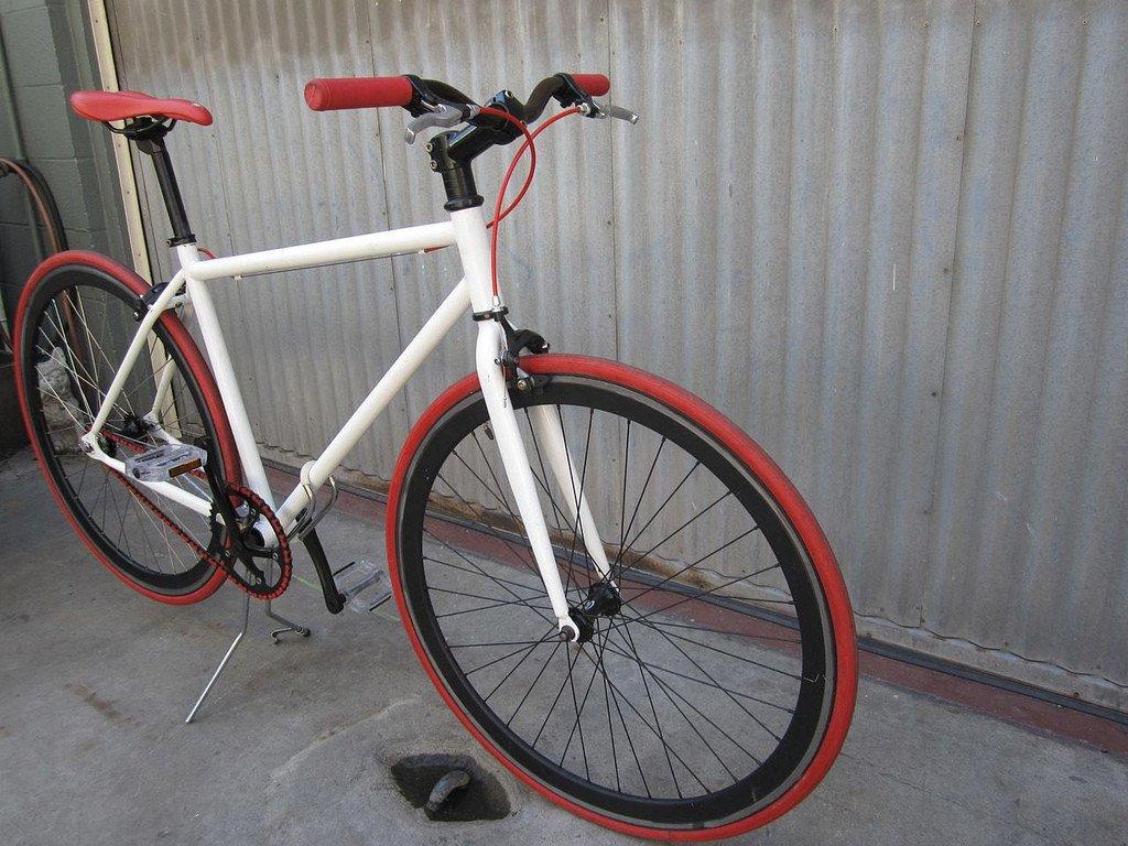 1024x768 Fixie White Urban Bike Prop Rental Bicycle. Coco's Variety