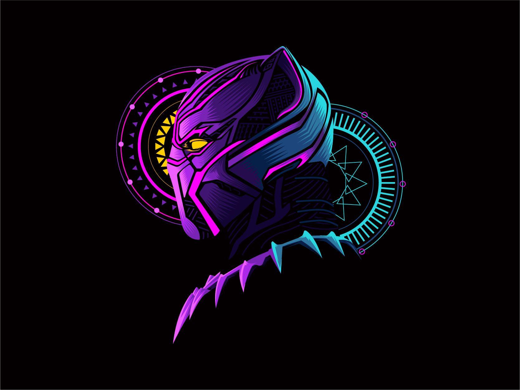1668x1251 Black Panther !. Marvel comics wallpaper, Minimal art wallpaper, Art wallpaper