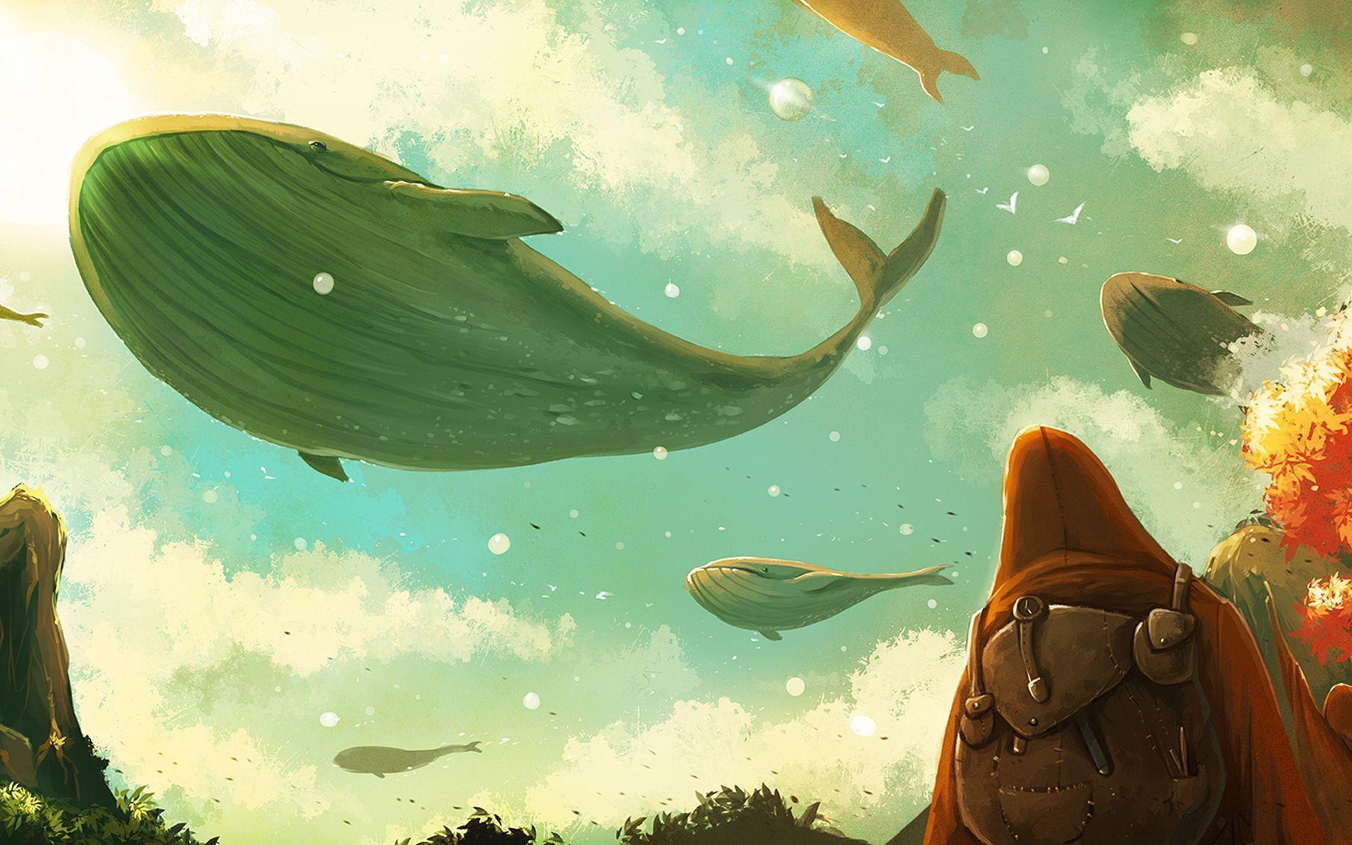 1920x1200 Whales Wallpaper