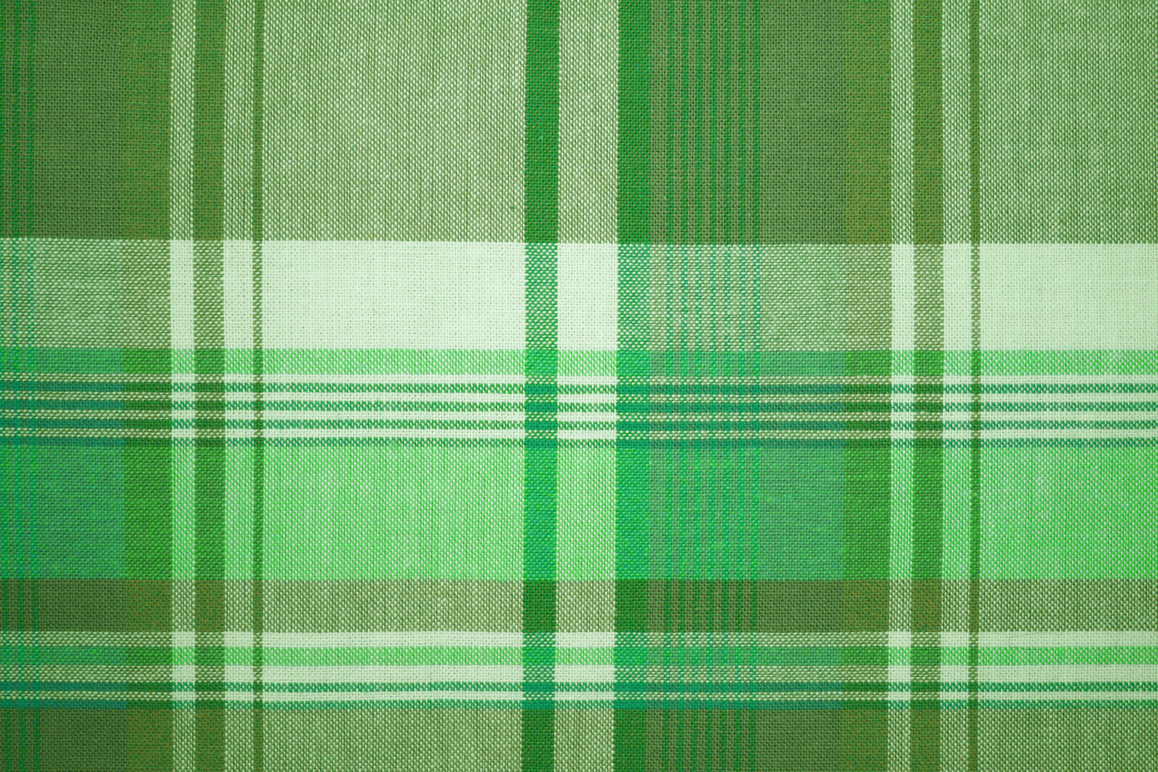 3888x2592 Green Plaid Fabric Texture Picture. Free Photograph. Photo Public Domain