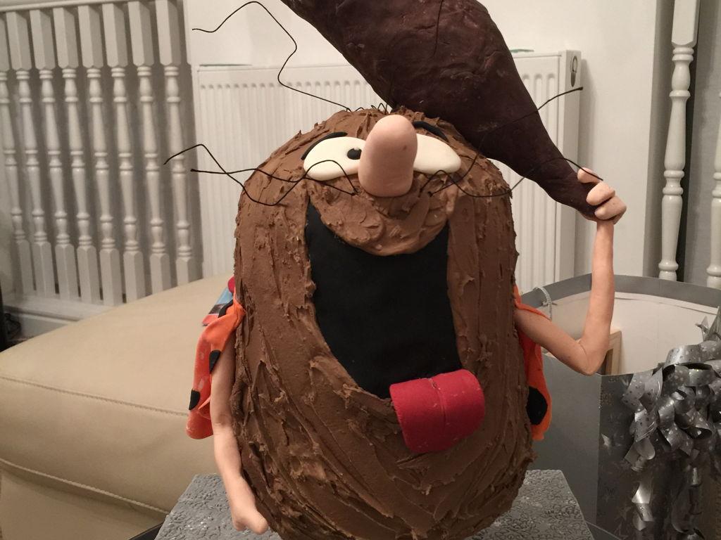 1024x768 Captain Caveman Cake