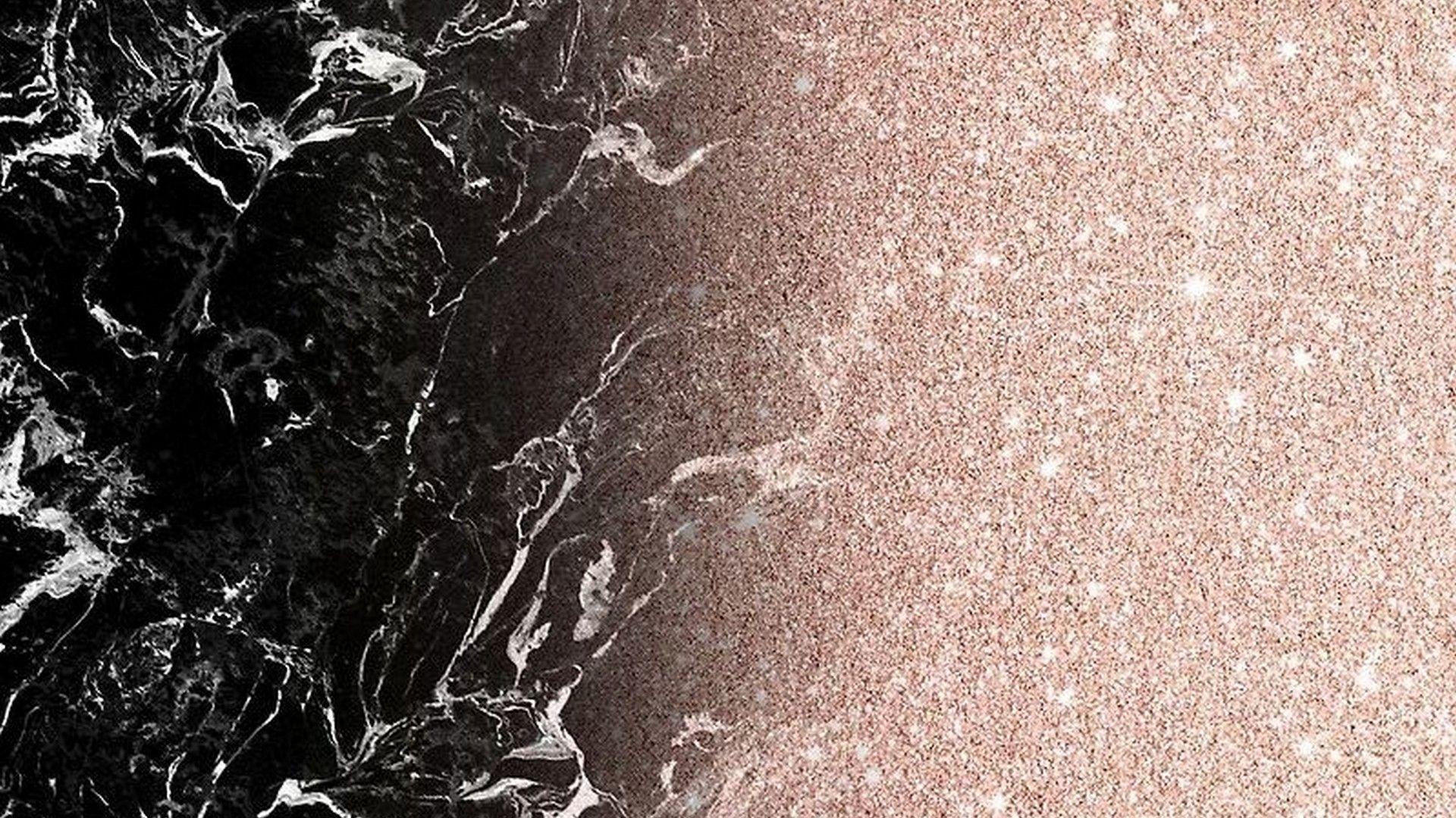 1920x1080 Rose Gold Marble Black Rose Gold Marble iPad Wallpaper
