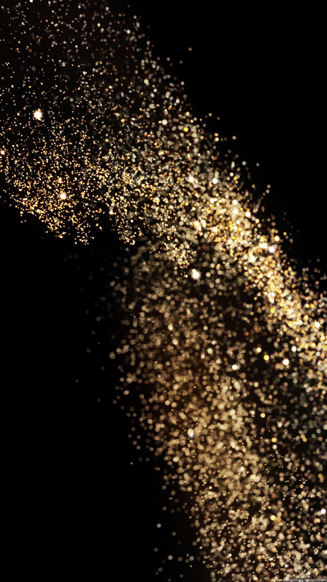 1080x1920 Gold Glitter Background