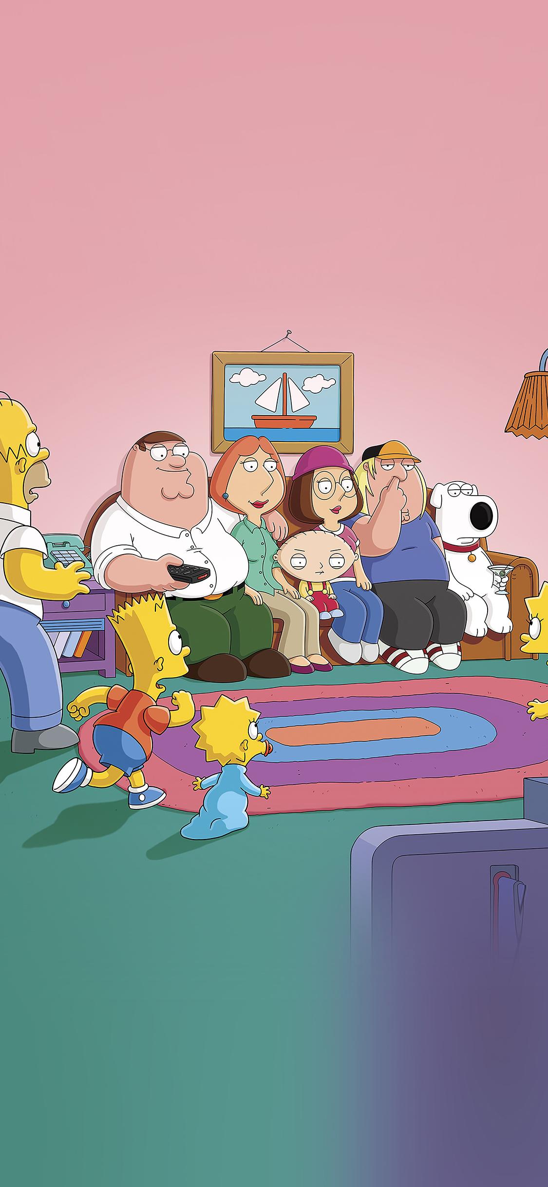 1125x2436 iPhoneXpapers simpsons comics illust tv art
