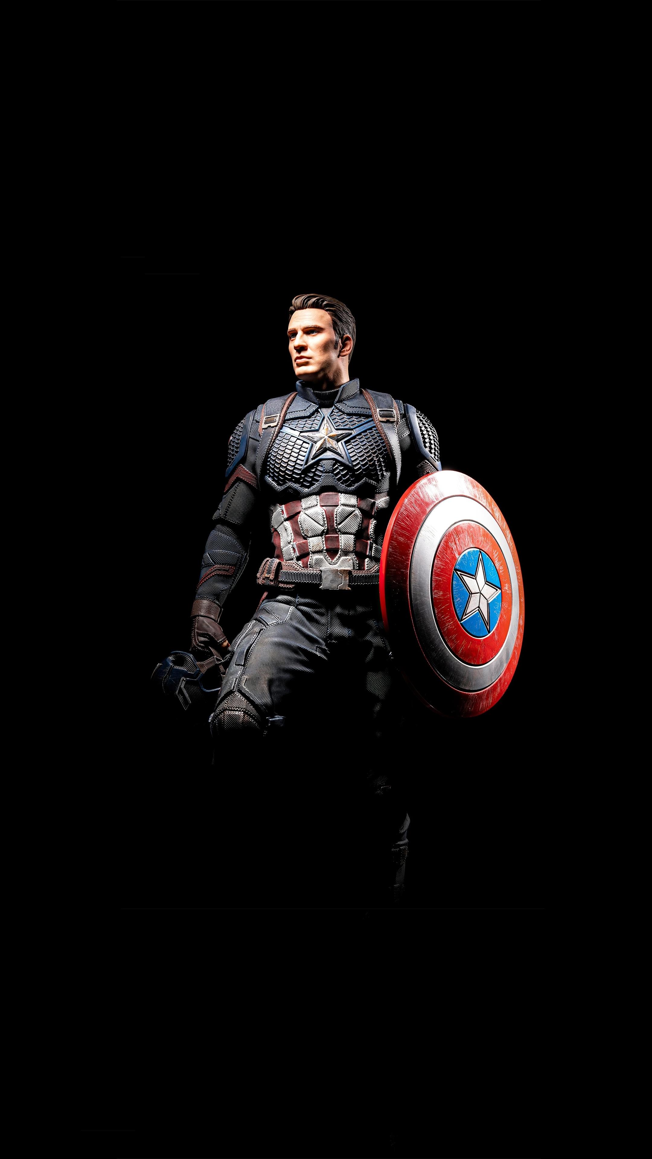 2160x3840 Desktop Wallpaper Captain America, First Avenger, Toy Art, HD Image, Picture, Background, Ff5b09