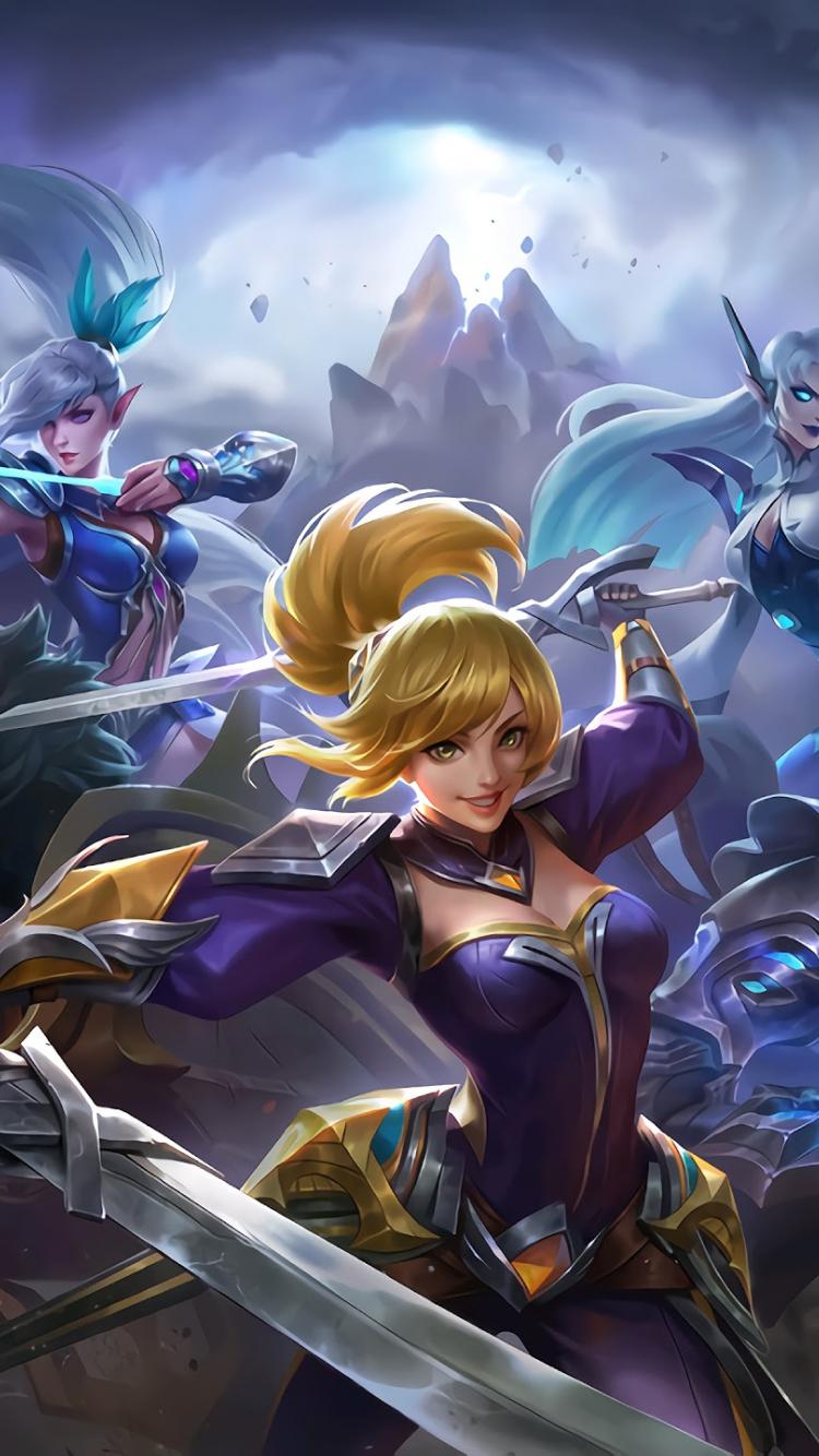 750x1334 Free download Fanny Tigreal Alucard Miya Eudora Mobile Legends 4K Wallpaper 84 [2560x1440] for your Desktop, Mobile & Tablet. Explore Mobile Legends Wallpaper Tigrea. Mobile Legends Wallpaper Tigrea, Mobile