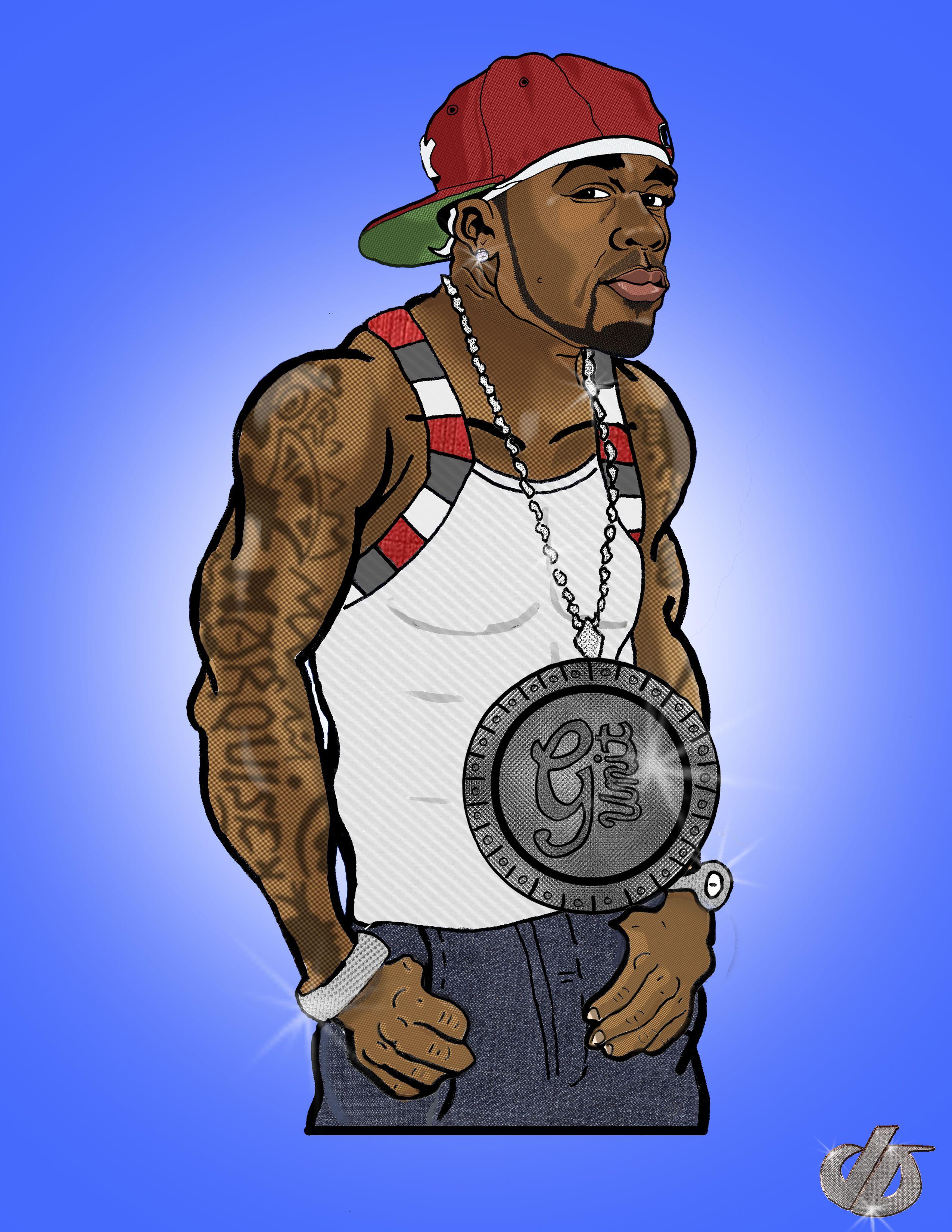 50 Cent Cartoon Wallpaper