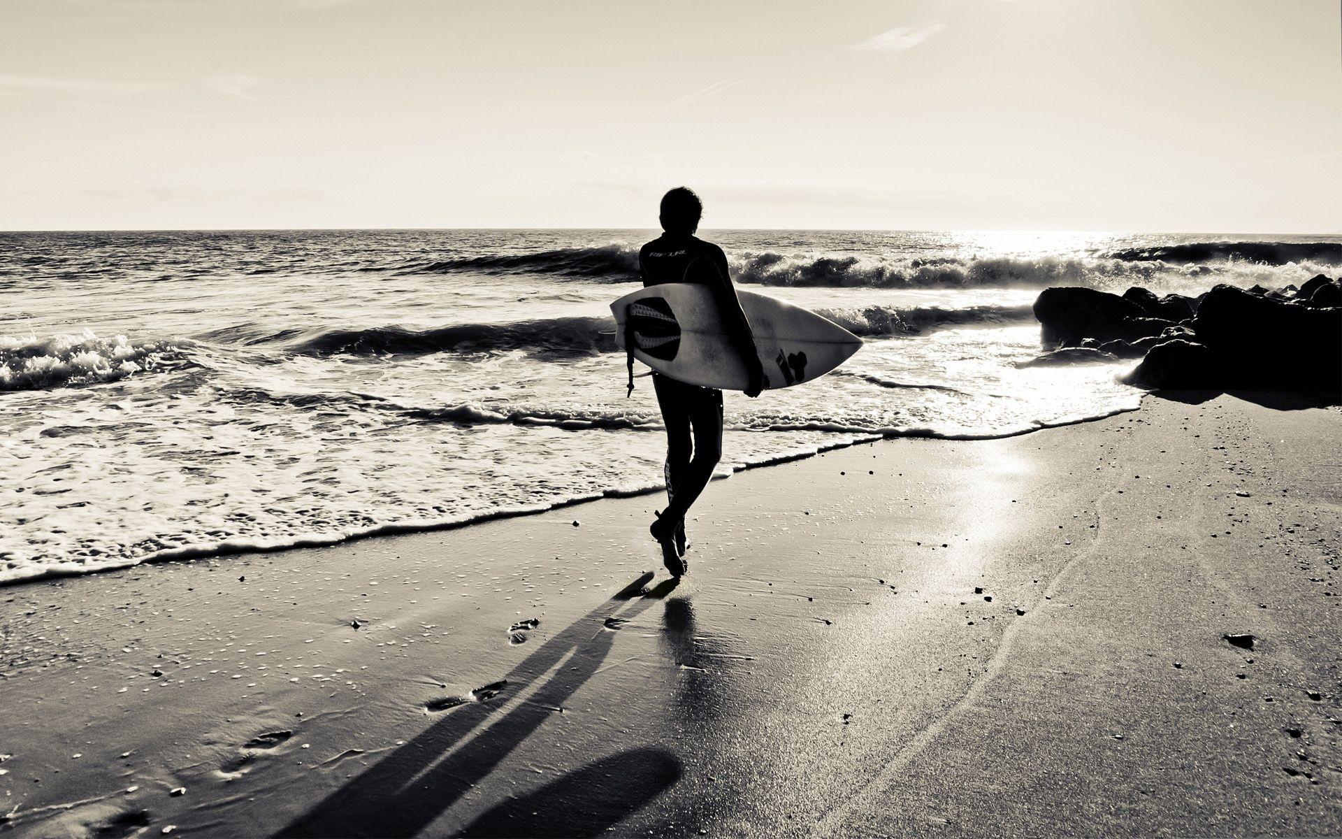 Surfing Black and White Wallpapers - Top Free Surfing Black and White