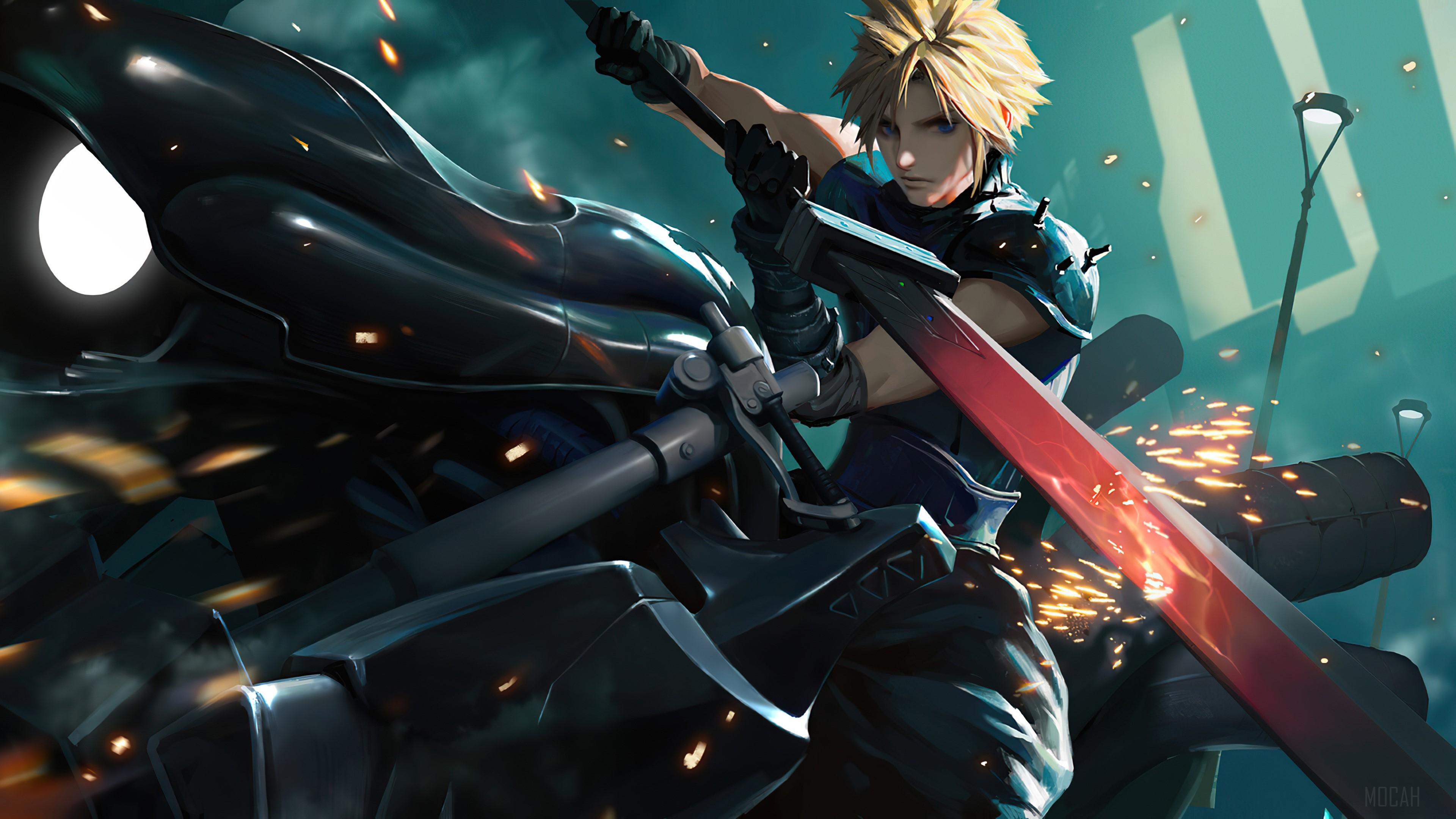 3840x2160 Cloud, Strife, Sword, Final Fantasy 7 Remake, FF Video Game, Final Fantasy VII Remake, FFVII 4k wallpaper. Mocah HD Wallpaper