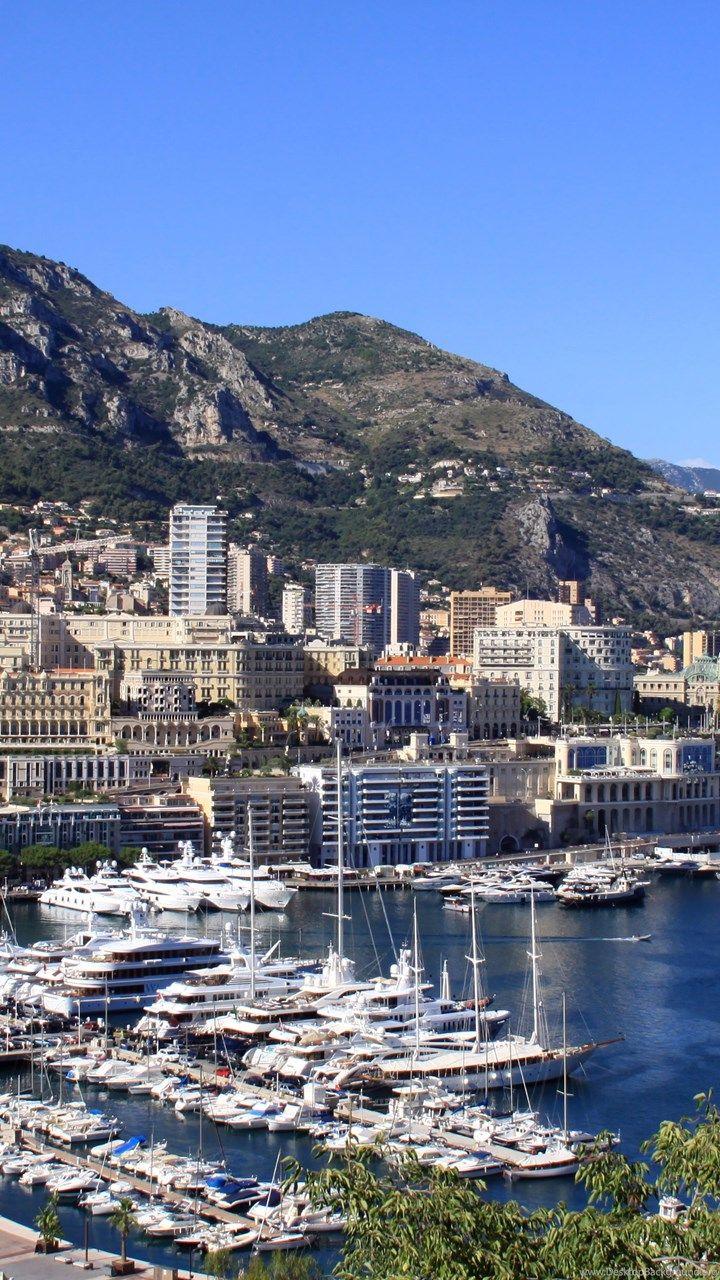 720x1280 Port On City Background In Monte Carlo, France Wallpaper