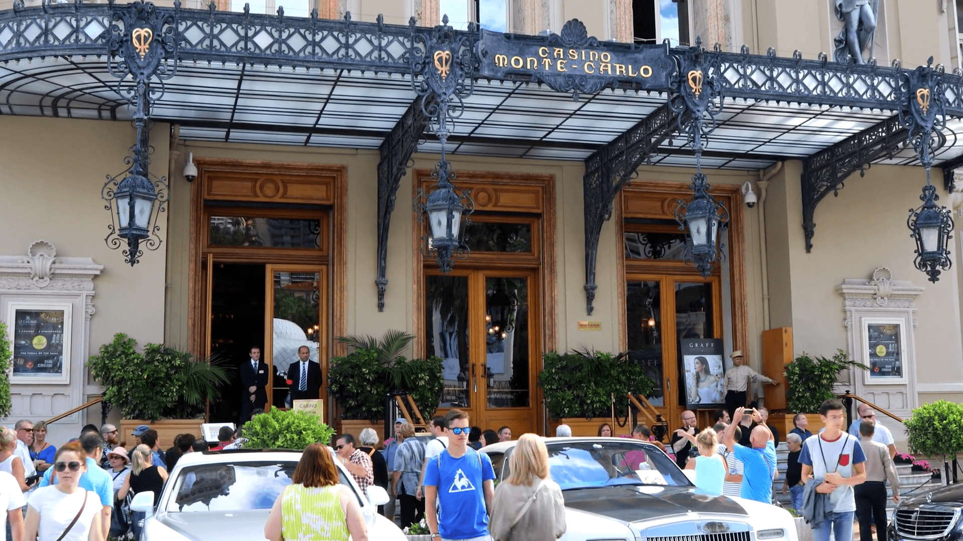 1920x1080 4K Monte Carlo gambling casino, Monaco France Stock Video Footage