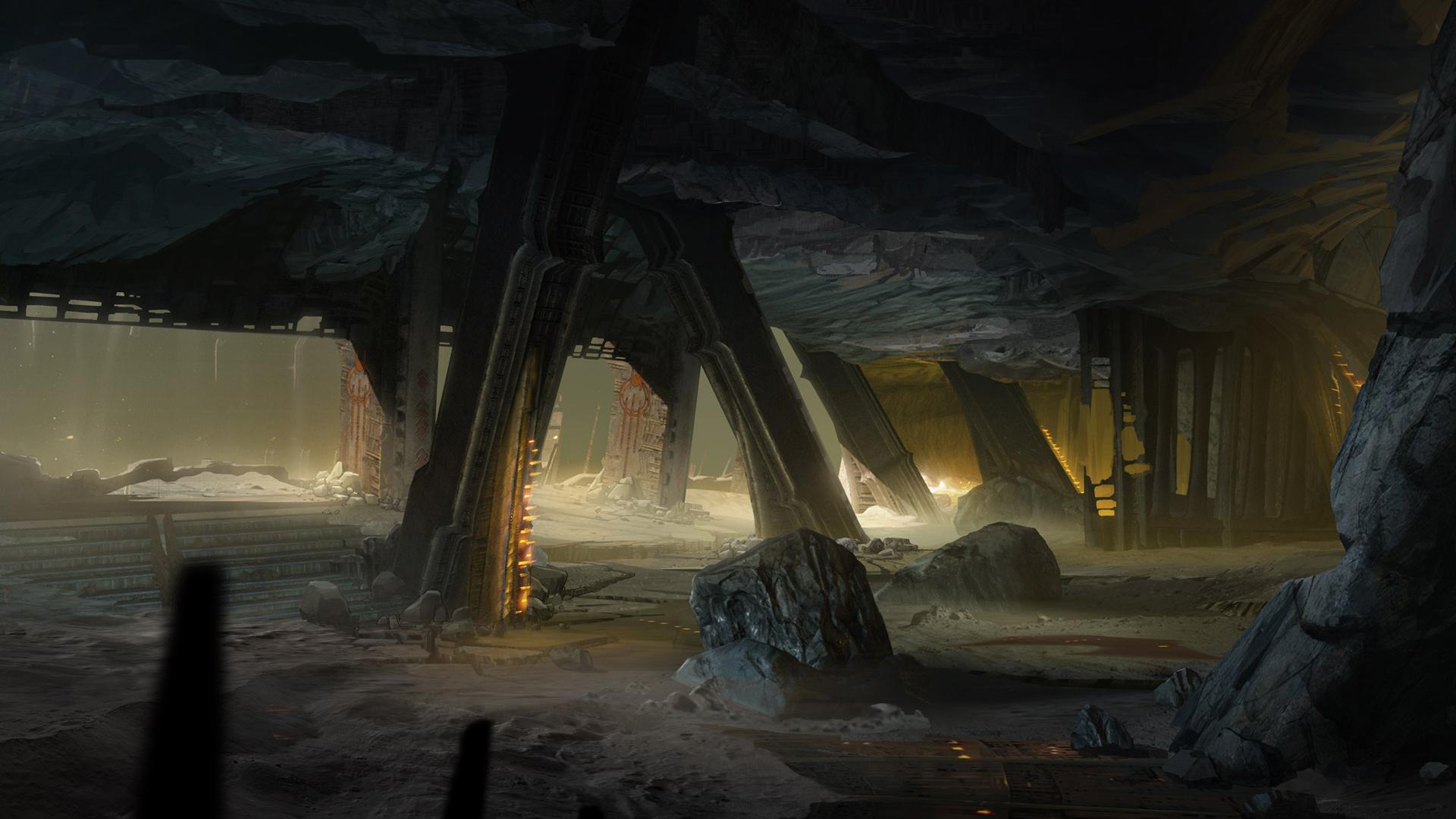 1920x1080 Moon Underworld Destiny Wallpaper HD