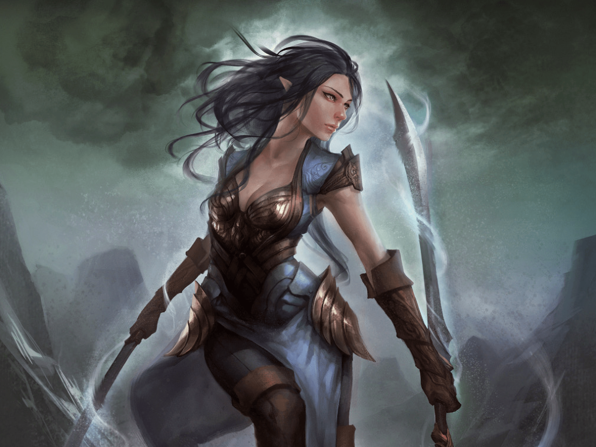 1920x1440 Fantasy Elf Warrior HD Wallpaper