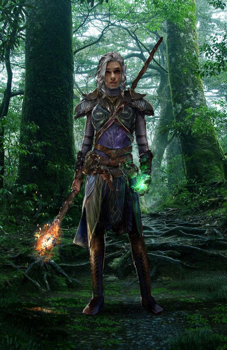 736x1137 Dragon Age Elf Wallpaper