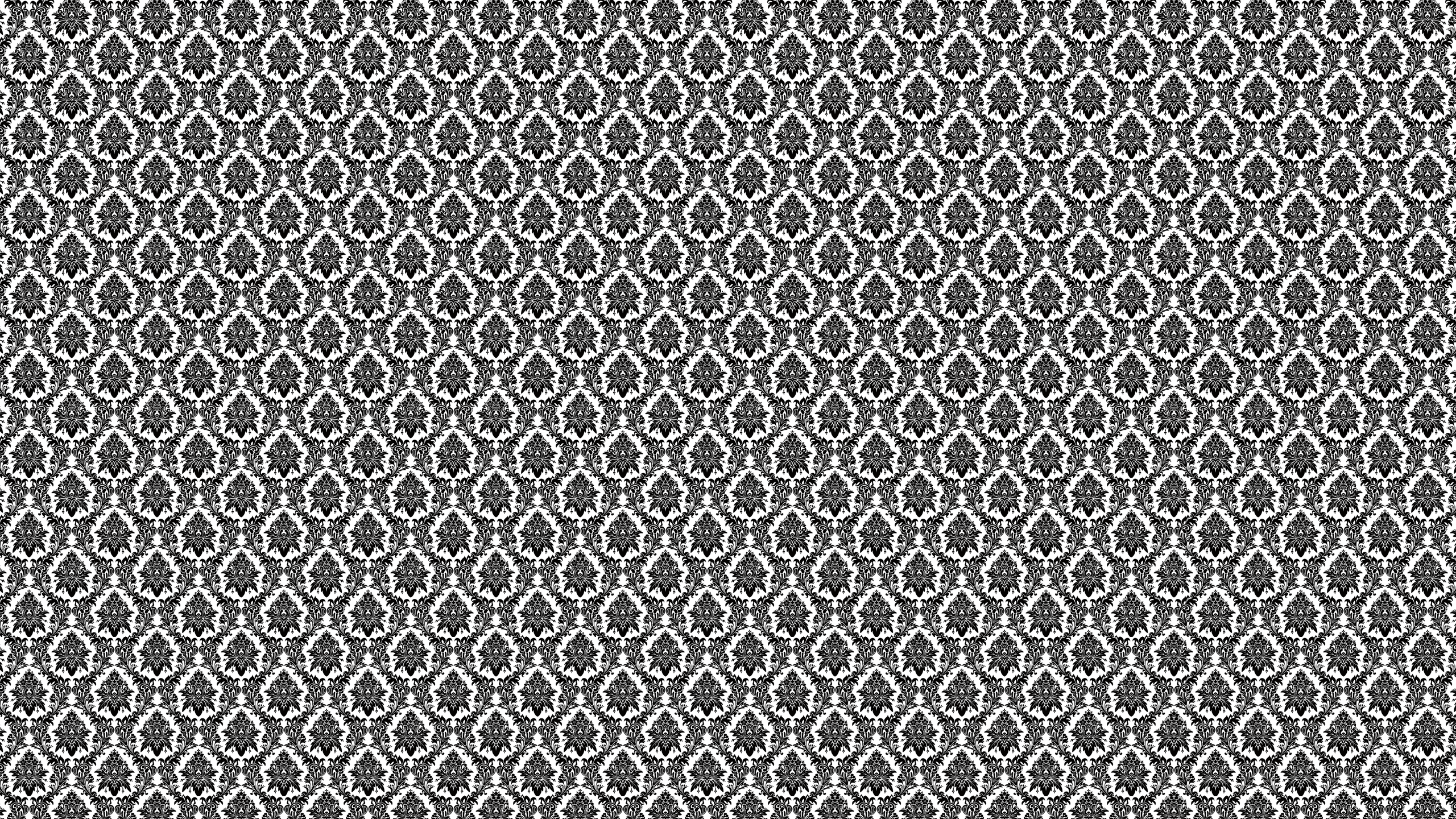 2560x1440 Black White Victorian Desktop Wallpaper