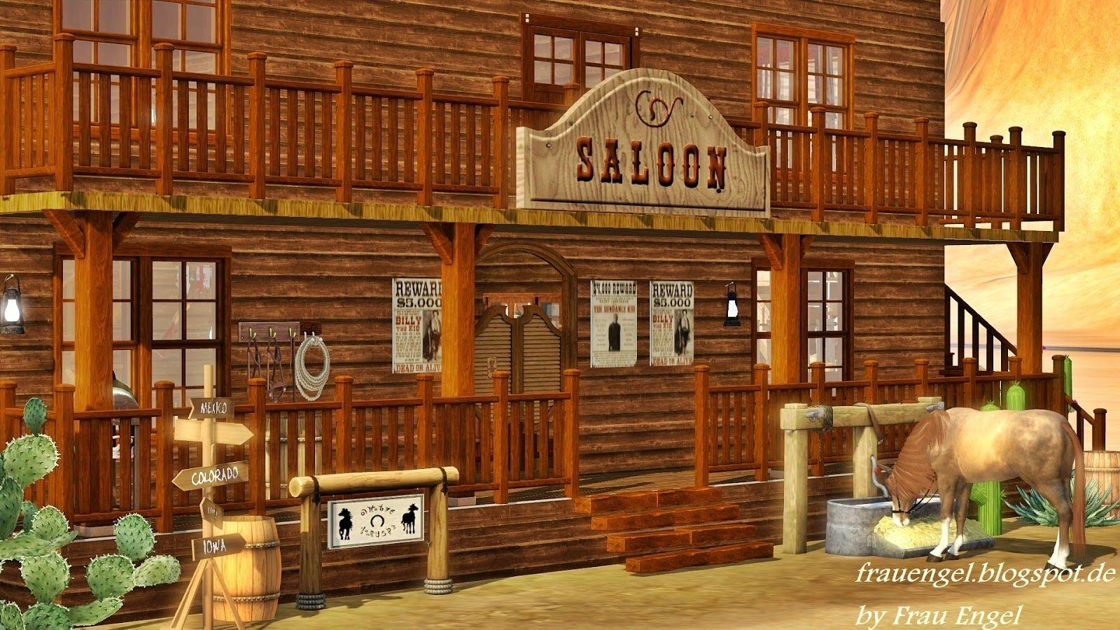 1600x900 My Sims 3 Blog: Saloon in the Wild West