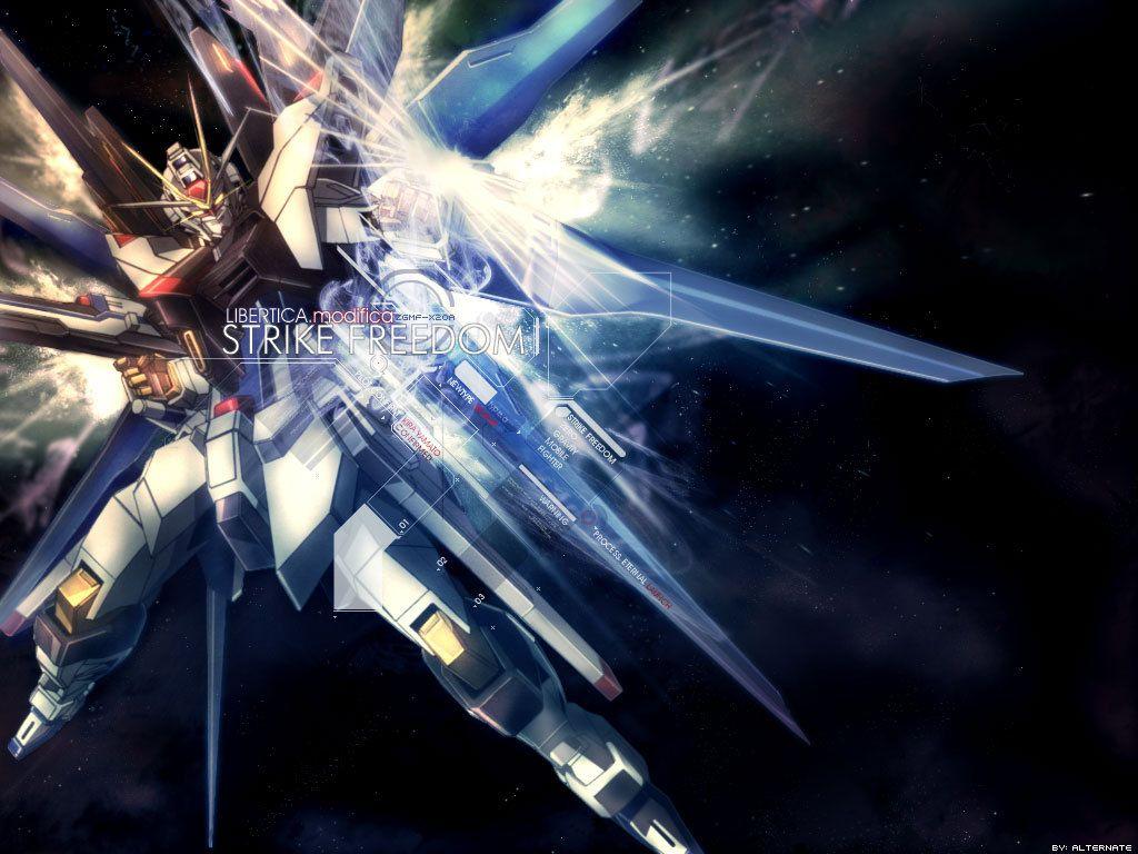 1024x768 Freedom Gundam Wallpaper