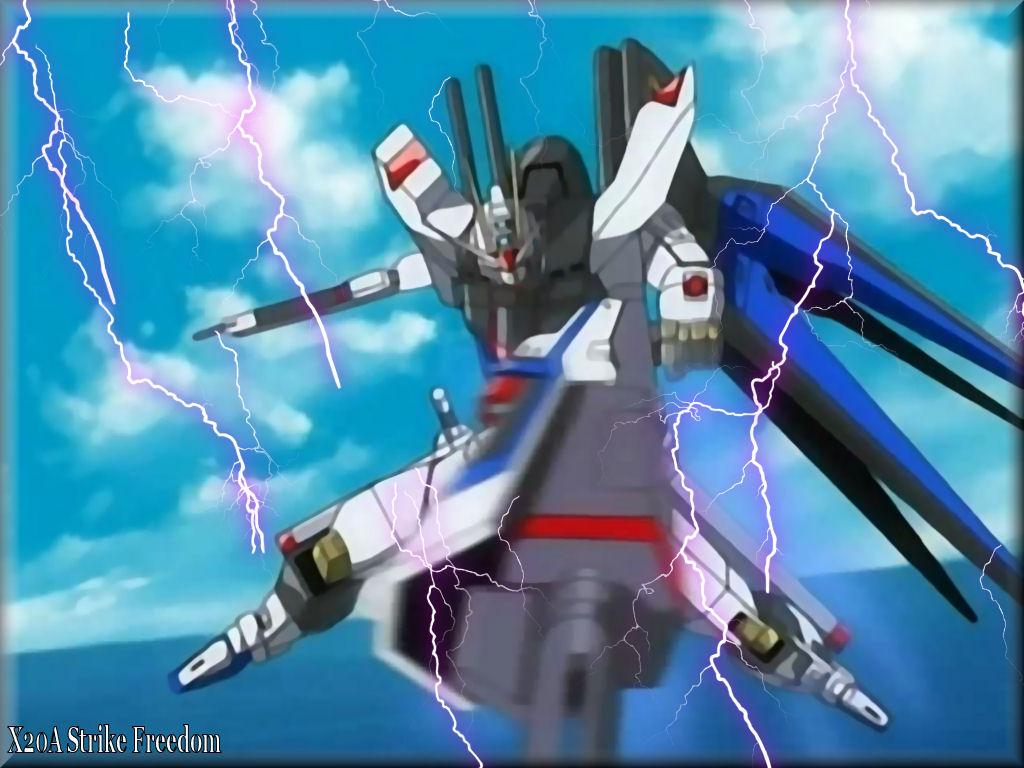 1024x768 Mobile Suit Gundam SEED Destiny Wallpaper: X20A Strike Freedom