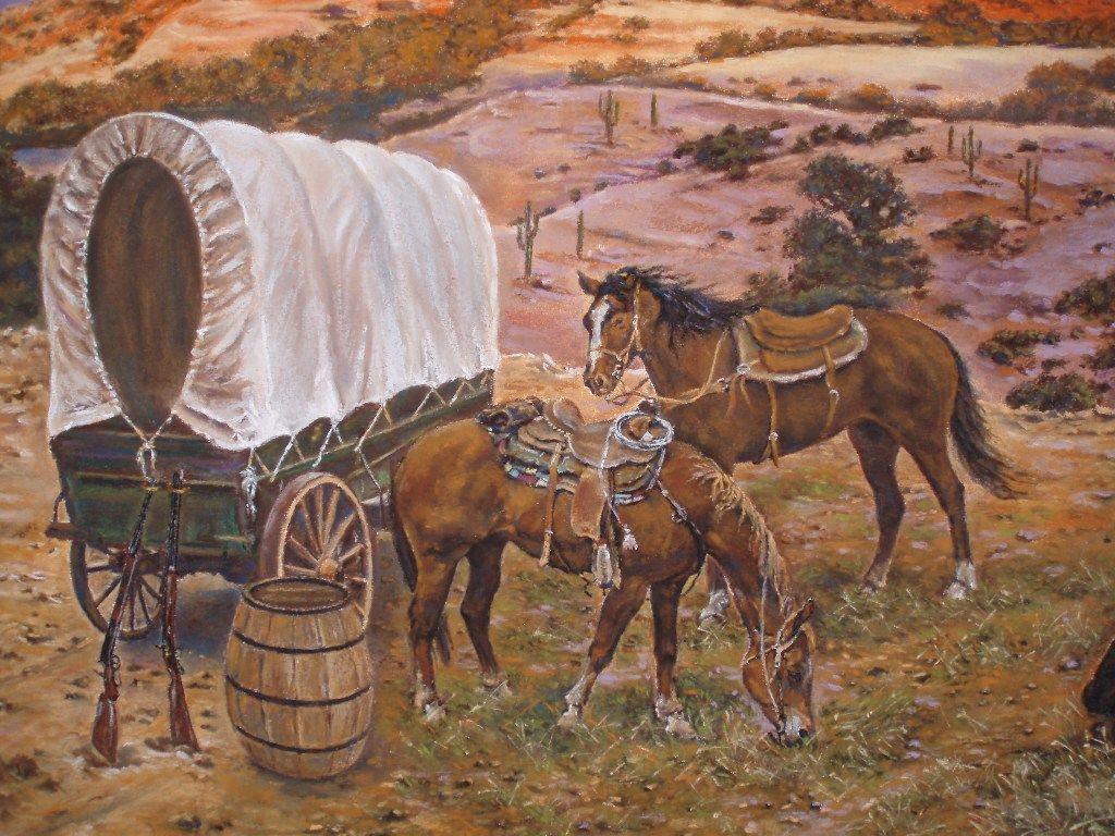 1024x768 Old Wild West. M.A. Williams Art