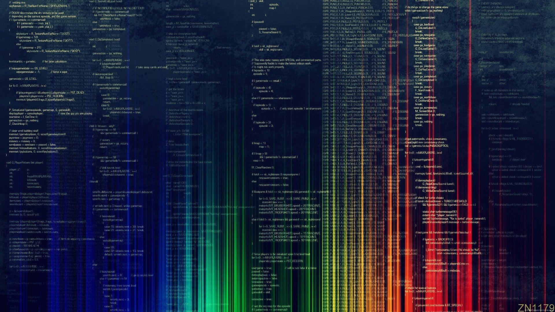 Download wallpaper 1366x768 code, programming, text, lines