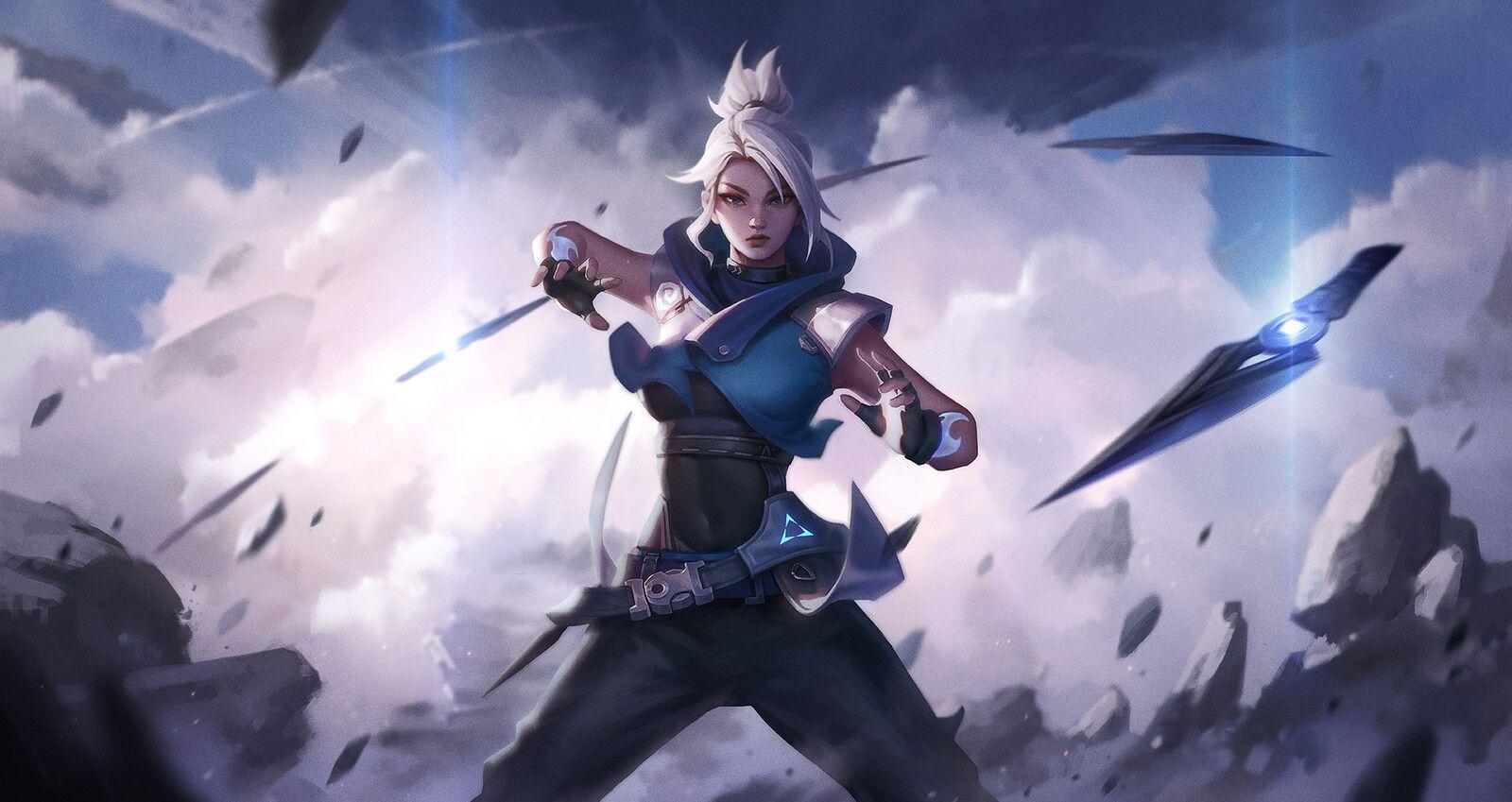 1600x849 VALORANT Jett Fanart Artwork R3zz1e. Valorant Jett Fanart, Jett Fanart, Valorant Jett