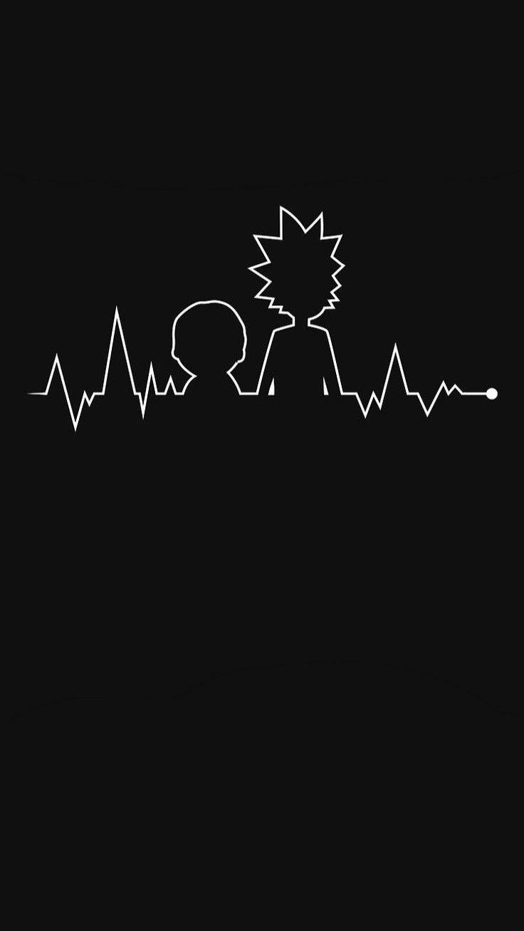 736x1308 Rick And Morty Nike Wallpaper