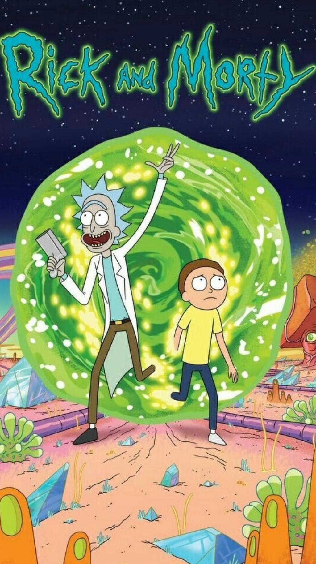 1024x1823 rick and morty lockscreens