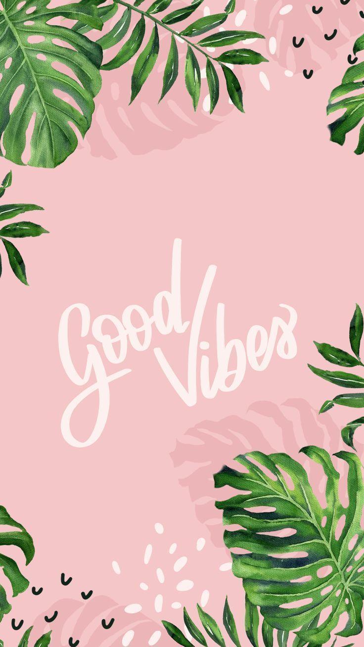 736x1308 Good Vibes Wallpaper from Gocase, leaves, fern,. - #leaves #Gocase #good #s Good vi. Good vibes wallpaper, Pretty wallpaper, Vibes wallpaper