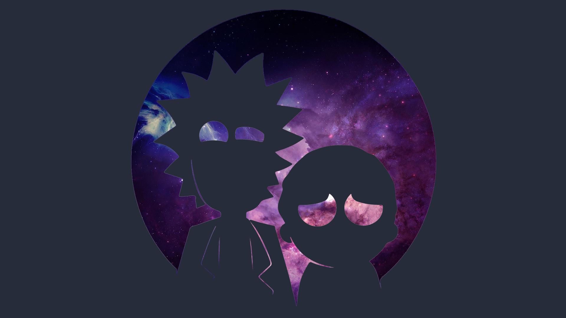 1920x1080 Darkmode Rick and Morty background
