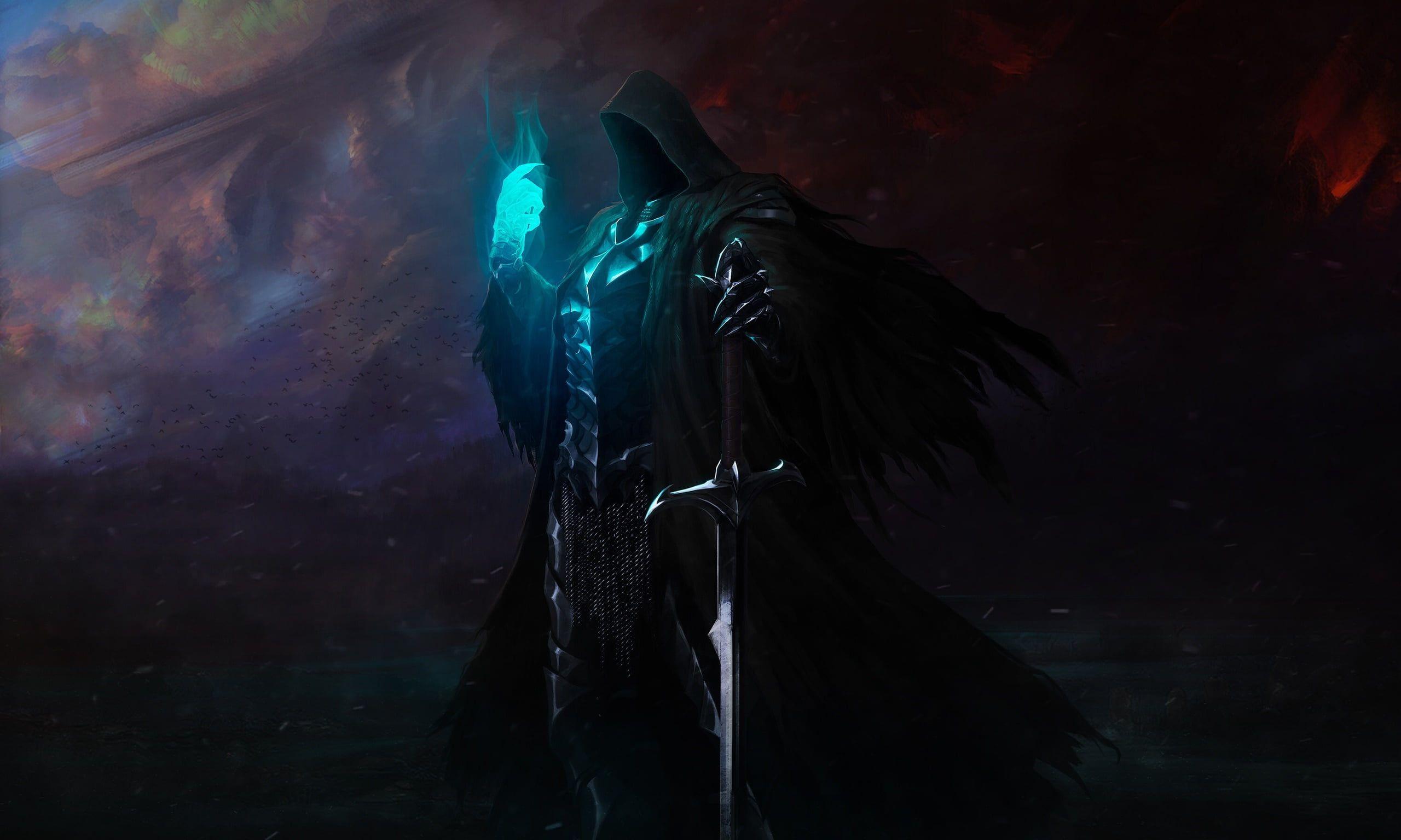 2560x1536 The Lord of the Rings #Nazgûl fantasy art #dark K #wallpaper #hdwallpaper #desktop. Fantasy art, Hobbit films, Castle illustration