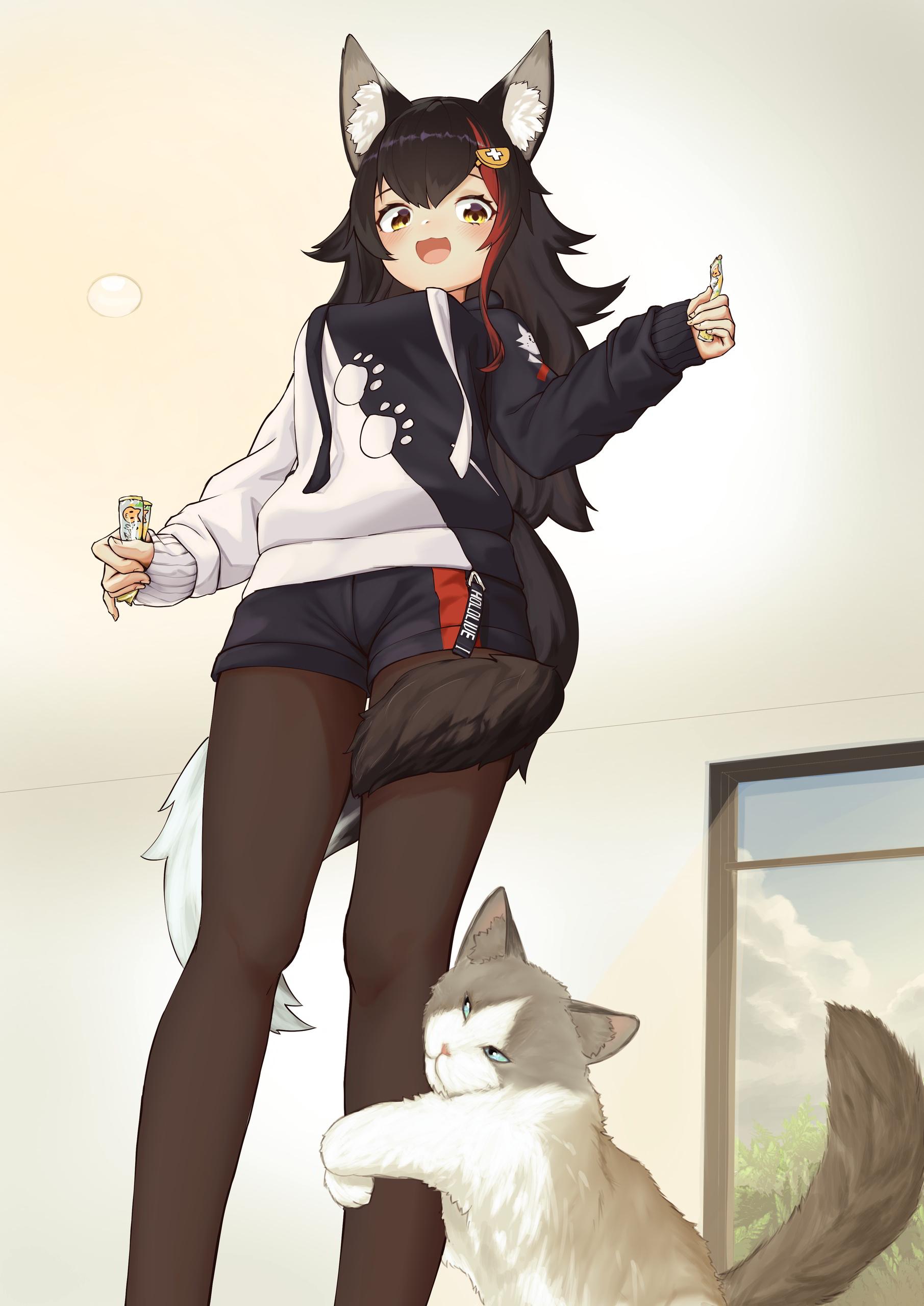1811x2560 Ookami Mio (Vtuber). Serarinne Download Anime Girl Wallpaper