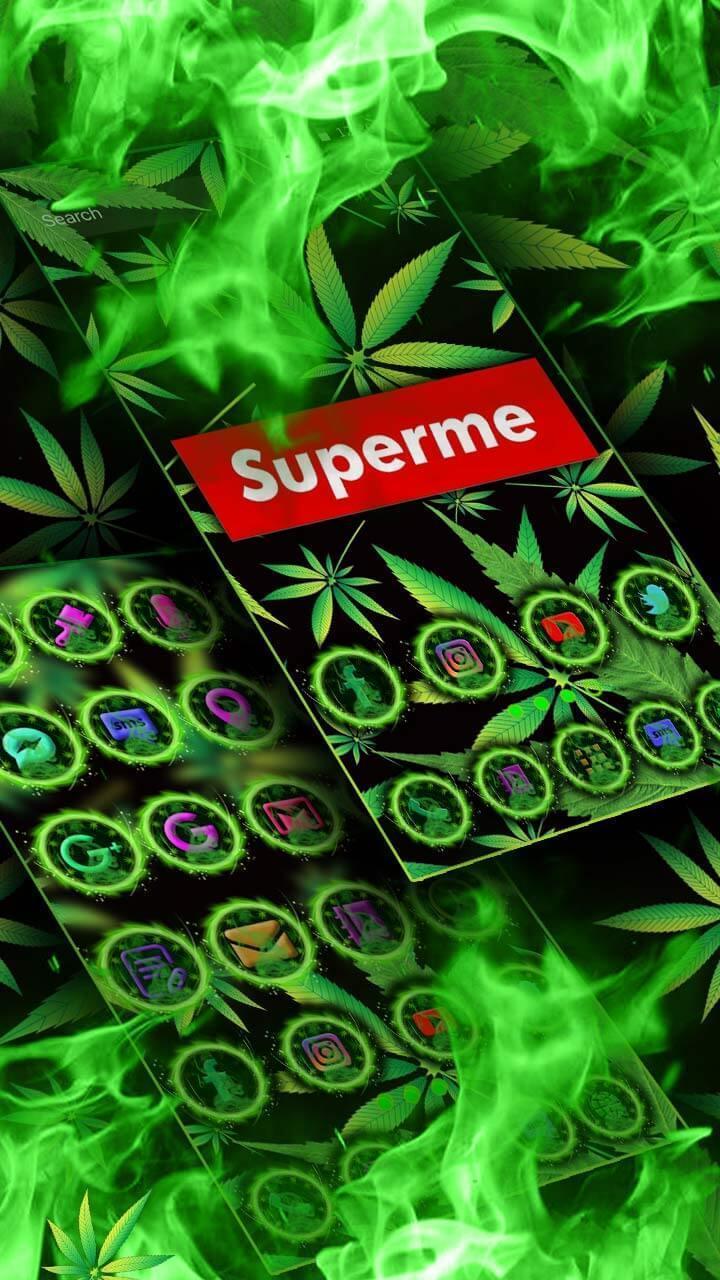 720x1280 Weed Supreme Wallpaper