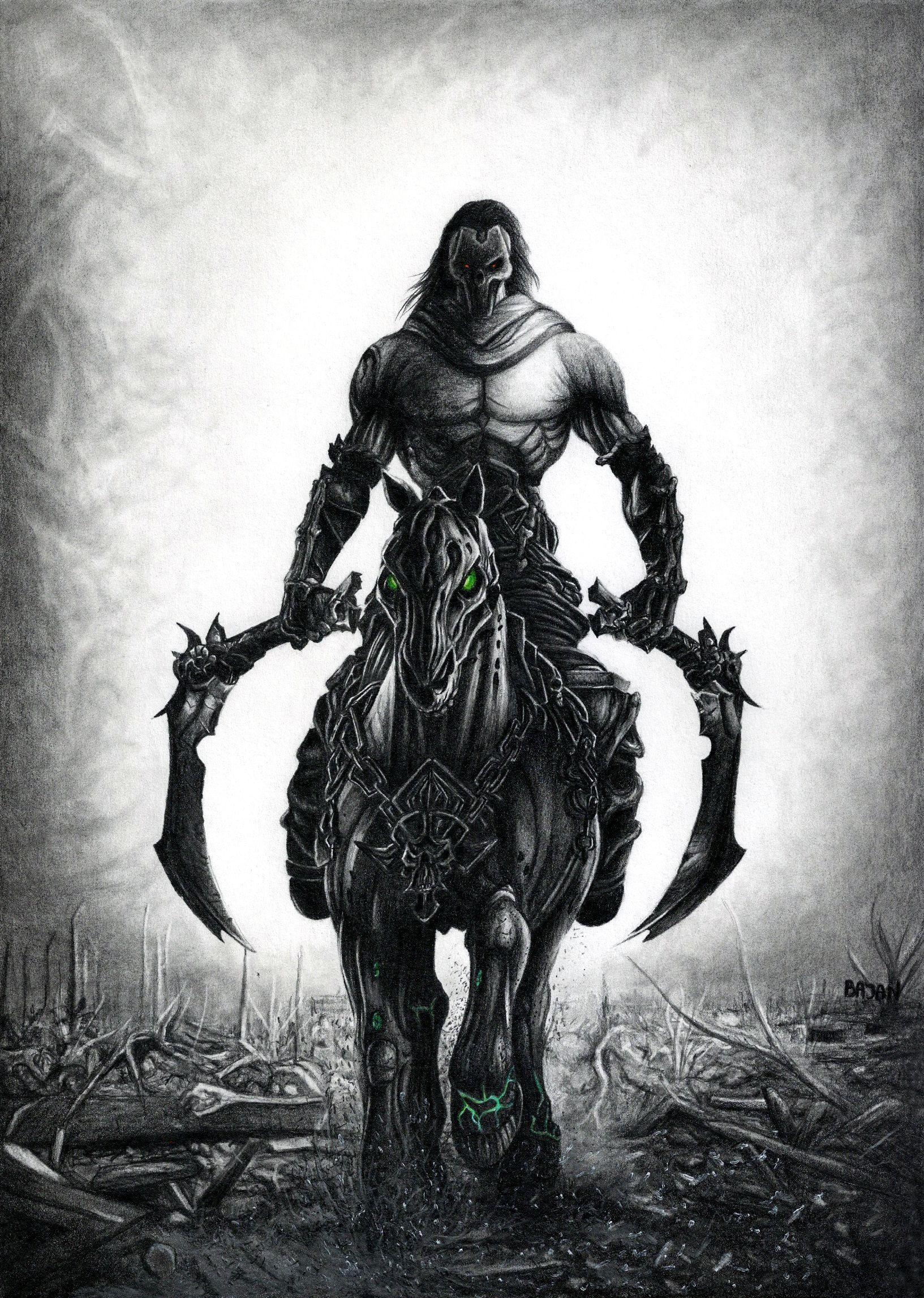 1633x2293 ide Darksider. inspirasional, tato naga, karakter fantasi