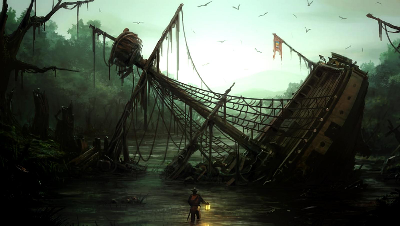 1600x903 Fantasy Ship Wallpaper and Background Imagex903