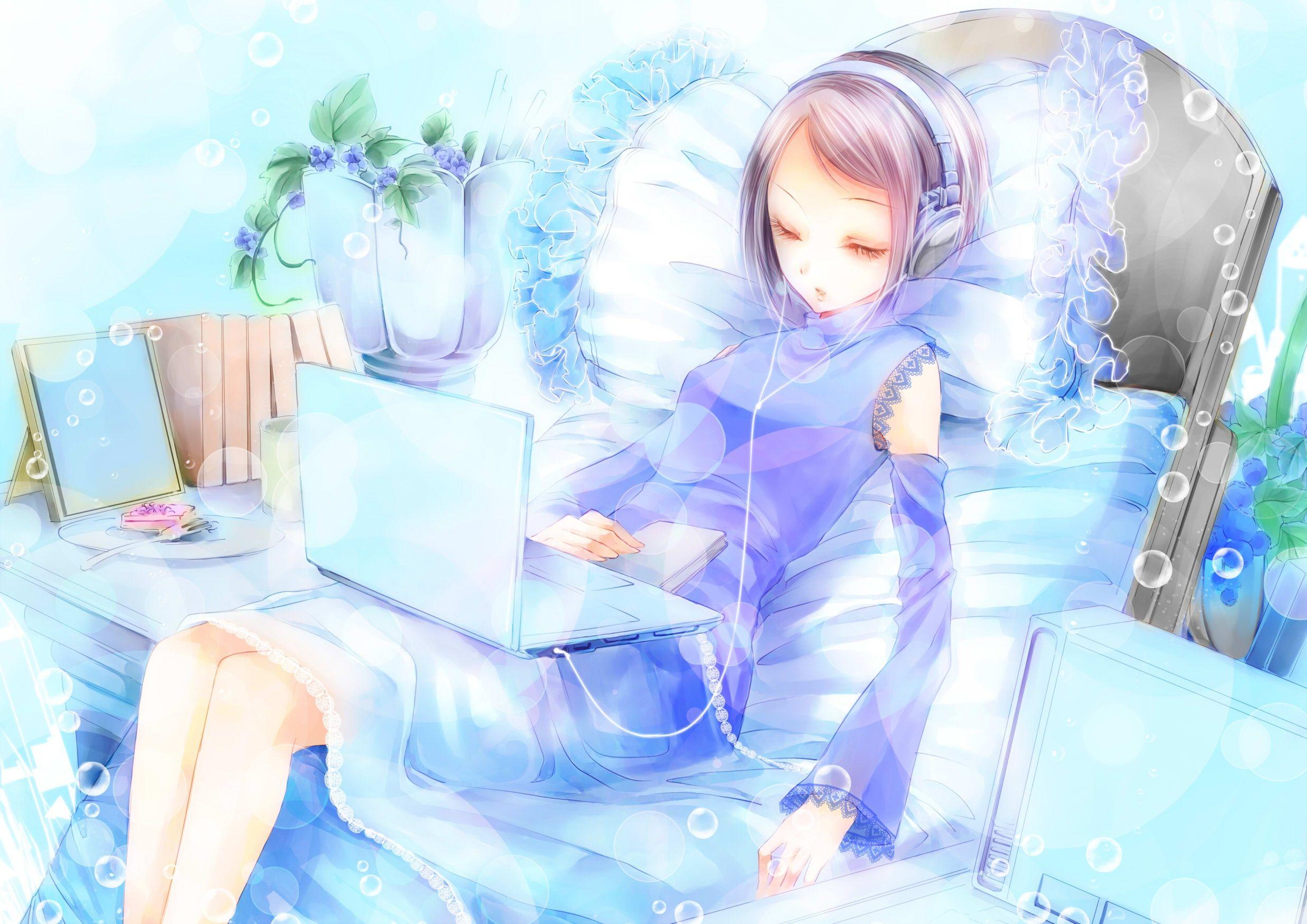 2472x1748 Pastel Anime Girl Wallpaper