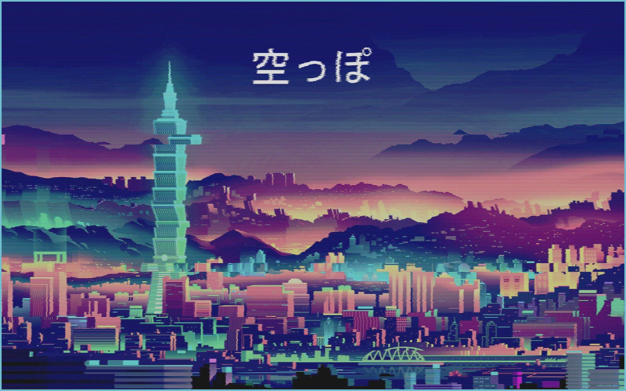 2560x1600 Anime Aesthetic City Wallpaper Anime Desktop Wallpaper