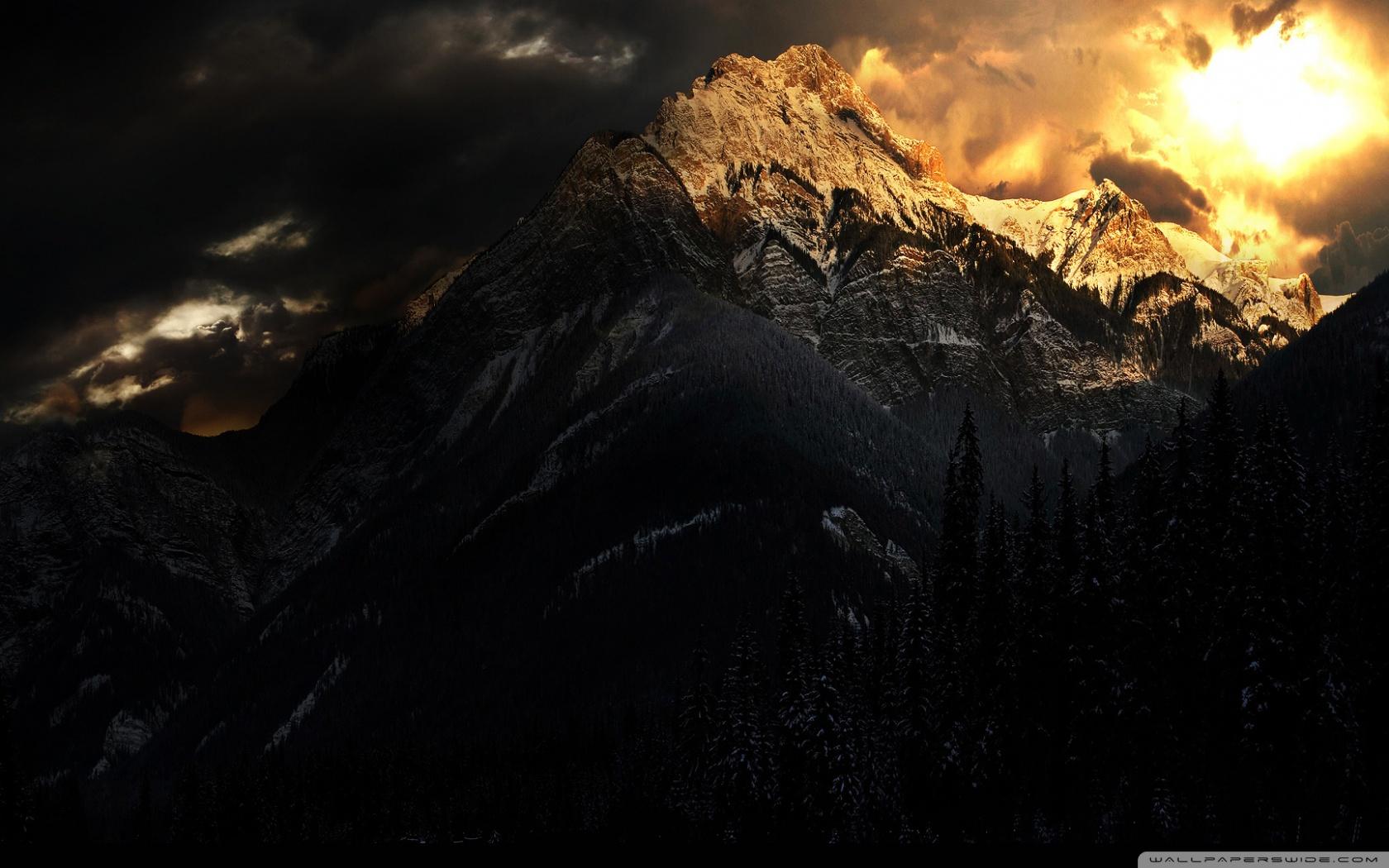 1680x1050 Dark Mountain Ultra HD Desktop Background Wallpaper for 4K UHD TV : Widescreen & UltraWide Desktop & Laptop : Tablet