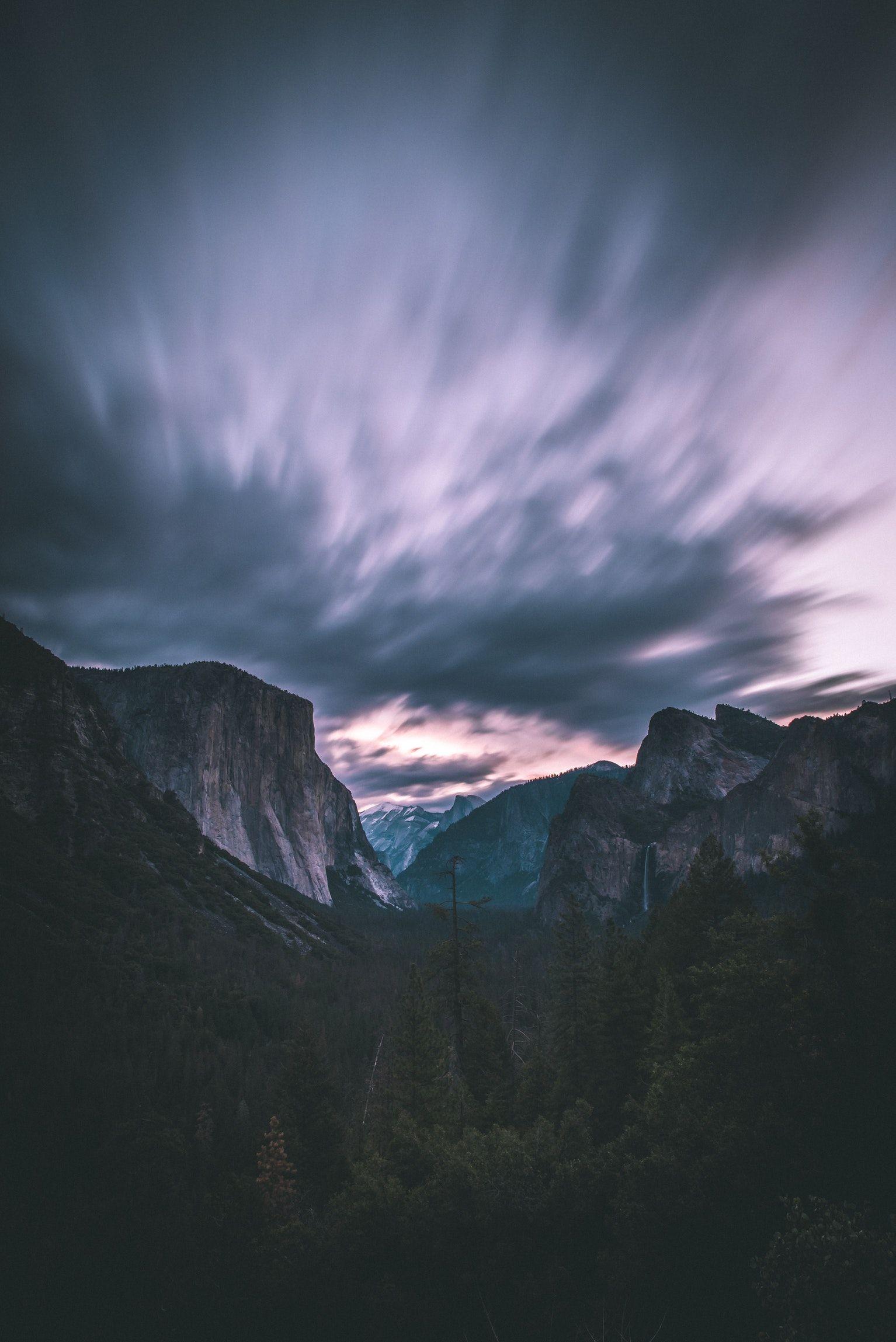 1534x2298 Mountain, forest, cloudy and overcast HD photo by Casey Horner. Photo, Nature image, iPhone 6 wallpaper