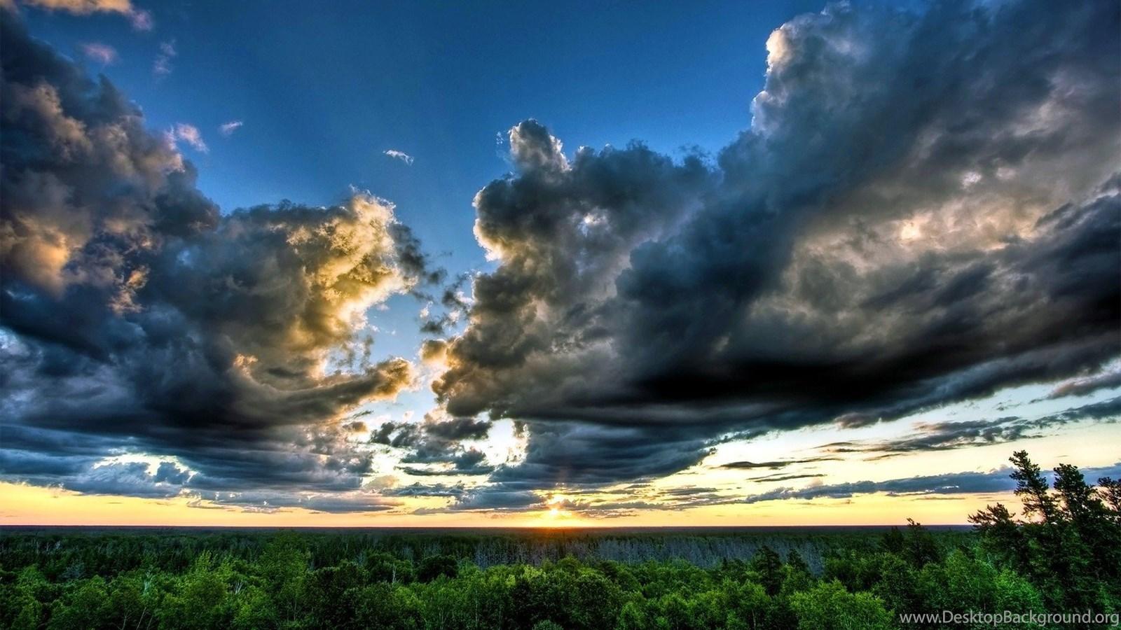 1600x900 Cloudy Nature Wallpaper Desktop Background
