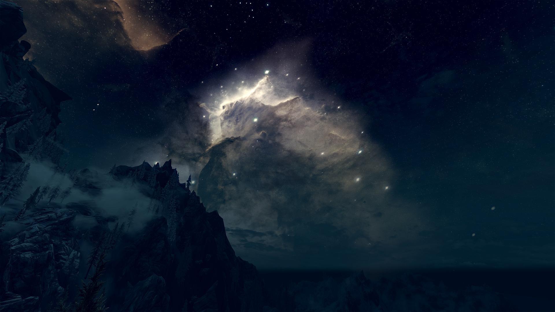 1920x1080 Elder Scrolls Night Sky