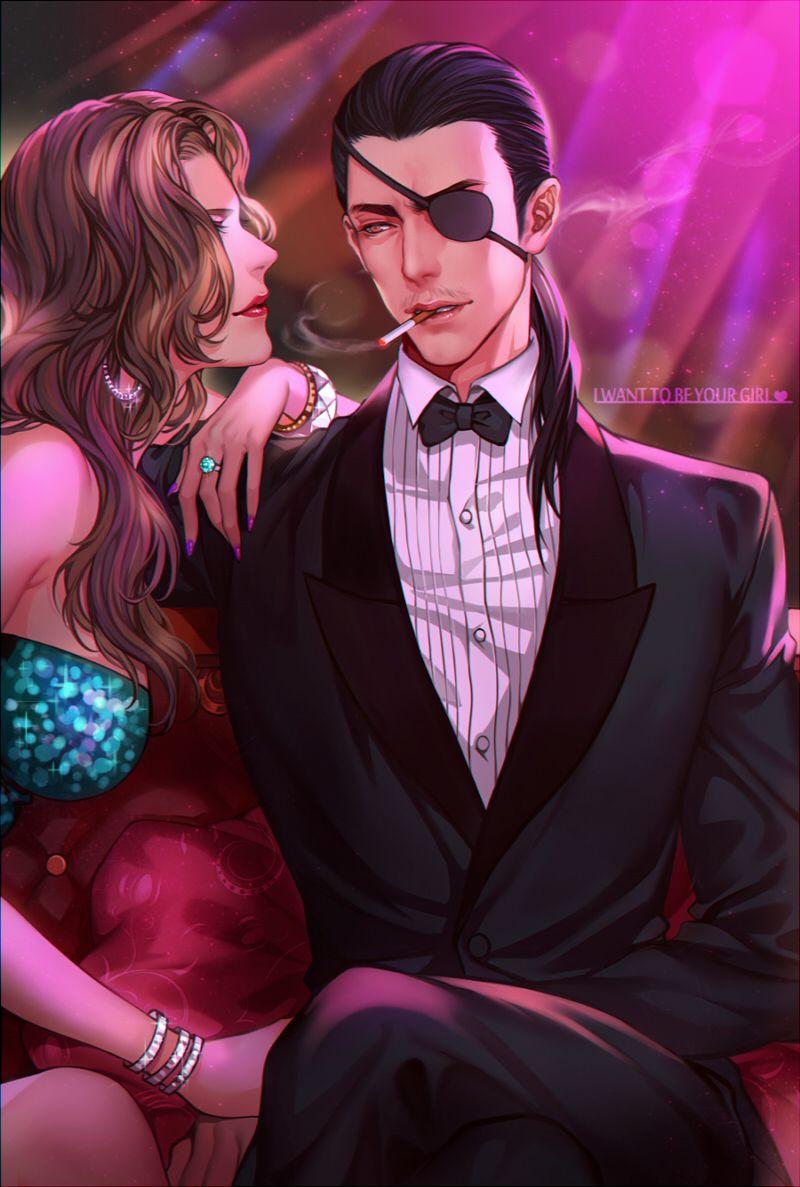 800x1187 Yakuza Majima Long Hair