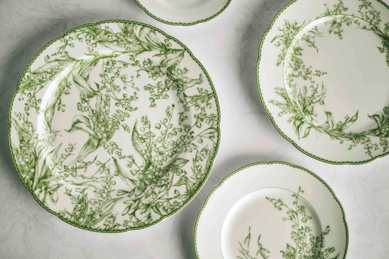 1280x853 Christian Dior Lily Of The Valley Plates Glam Pad