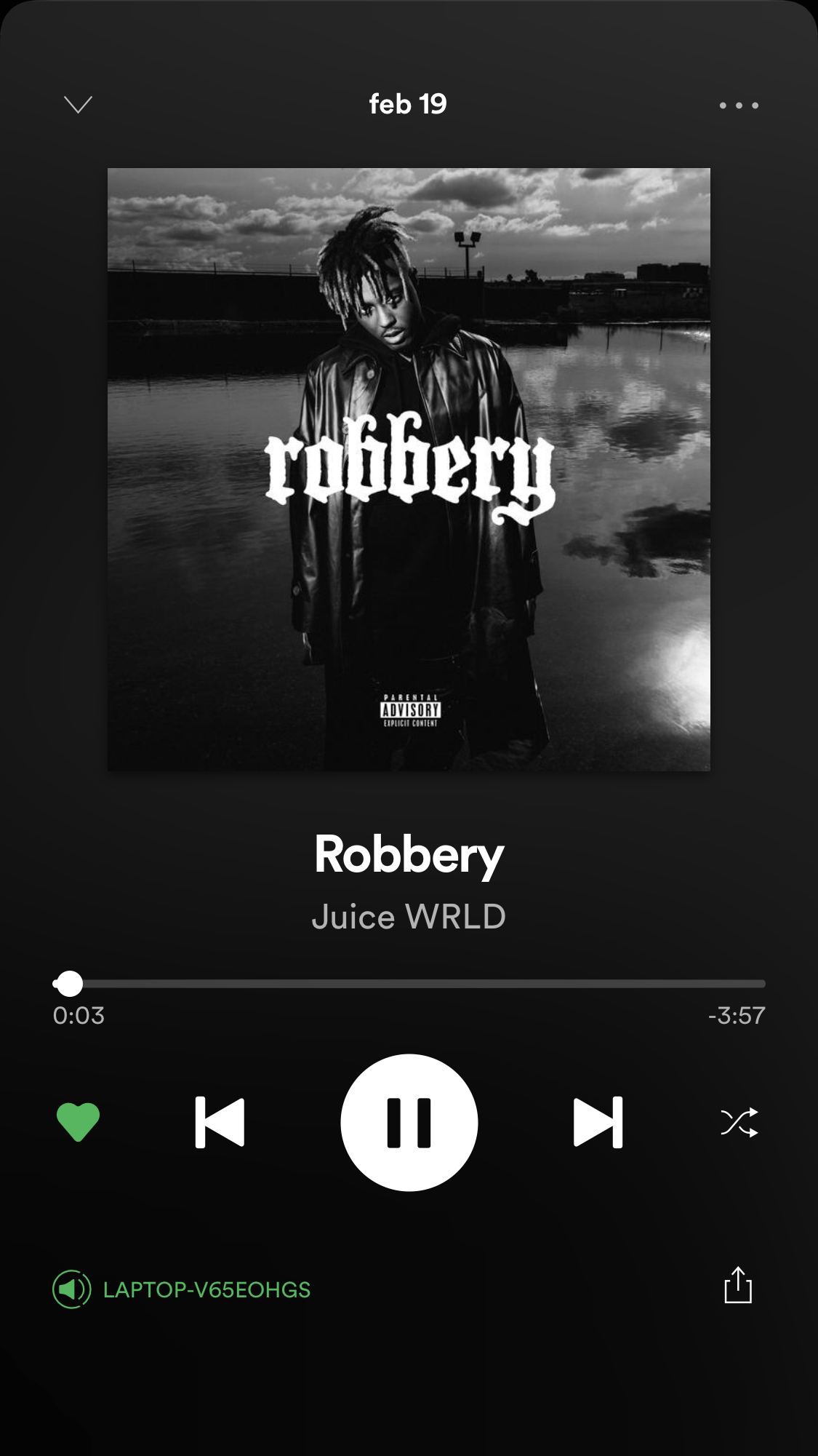 1125x2001 Robbery -Juice WRLD —————————————- Follow my Spotify:. Juice wrld, Robbery juice wrld, Spotify screenshot