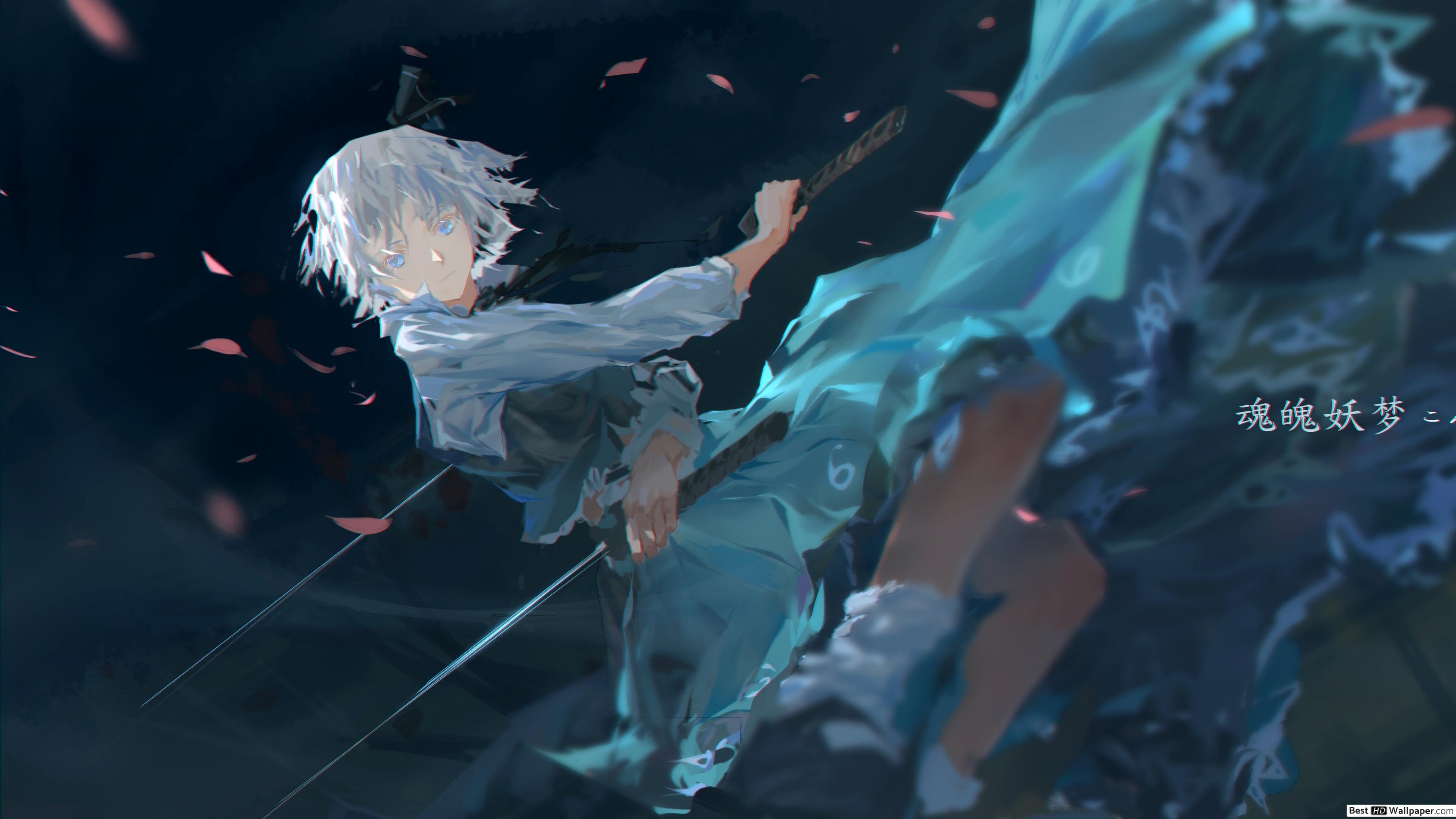 3554x1999 Youmu Konpaku HD wallpaper download