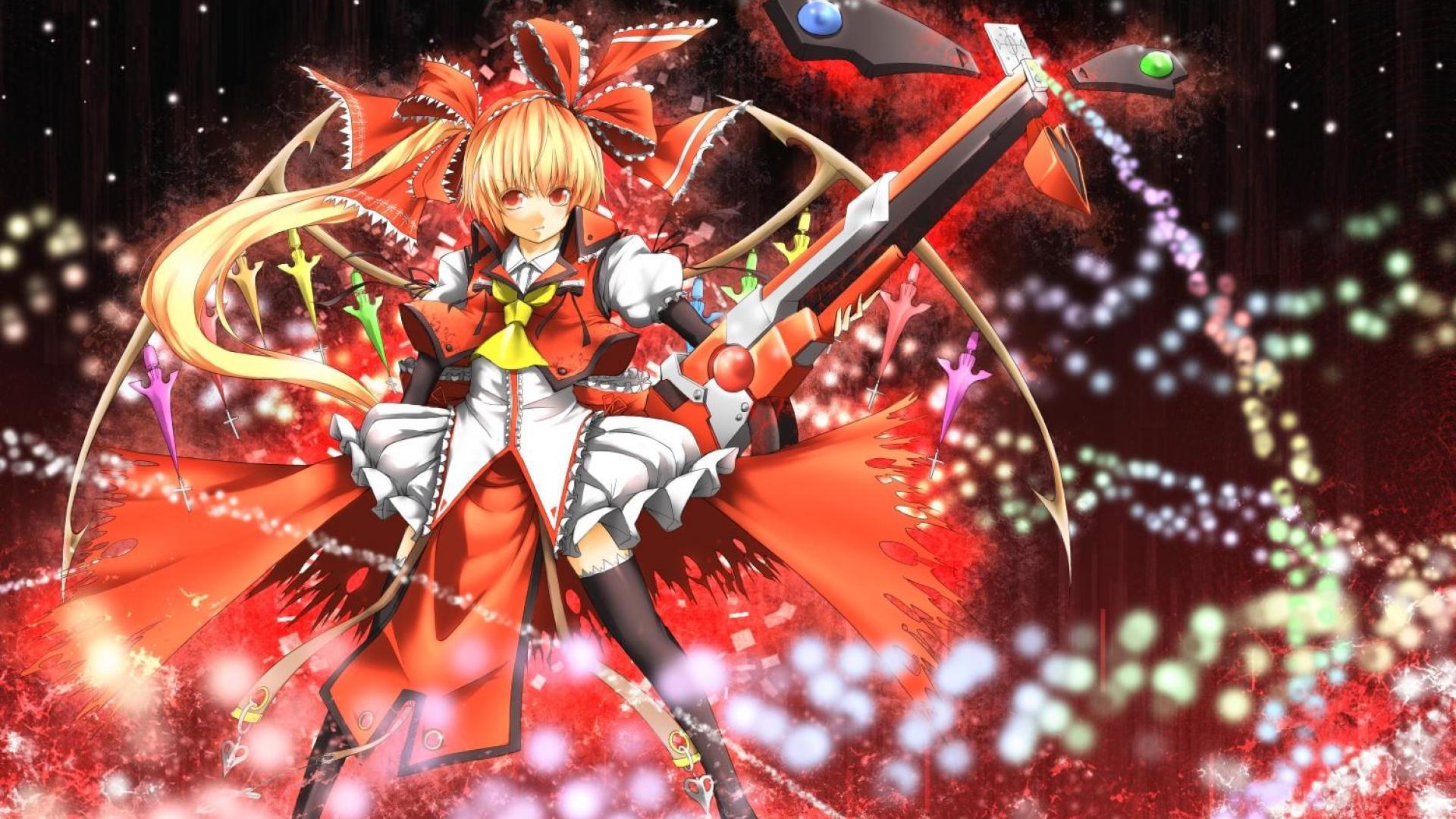 1920x1080 Free download Flandre Scarlet Wallpaper Full HDQ Flandre Scarlet [1920x1080] for your Desktop, Mobile & Tablet. Explore Flandre Scarlet Wallpaper. Remilia Scarlet Wallpaper