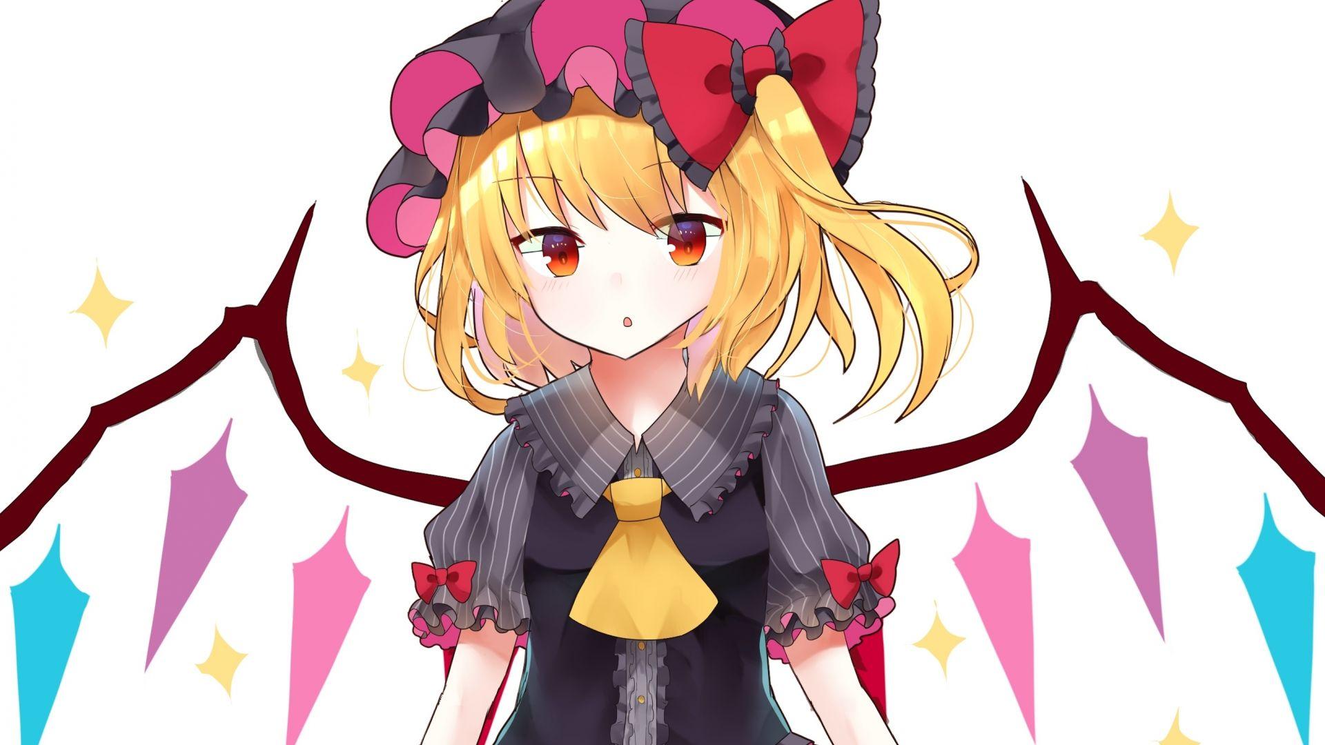 1920x1080 Desktop wallpaper cute, witch, touhou, flandre scarlet, HD image, picture, background, 856ccd