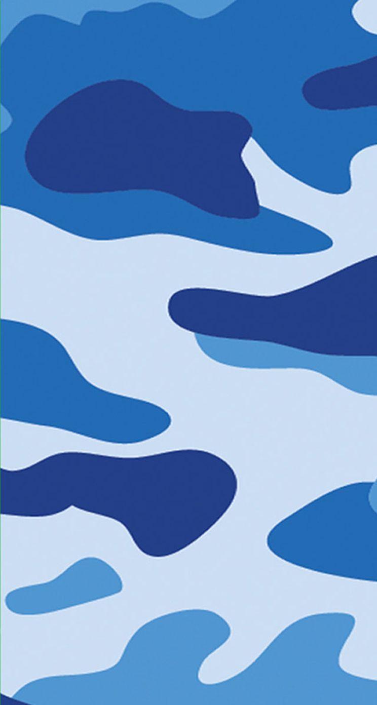 744x1392 New 迷彩模様（ブルー） from divnil.com iPhone Screen Background. Camouflage wallpaper, Camo wallpaper, Animal print wallpaper